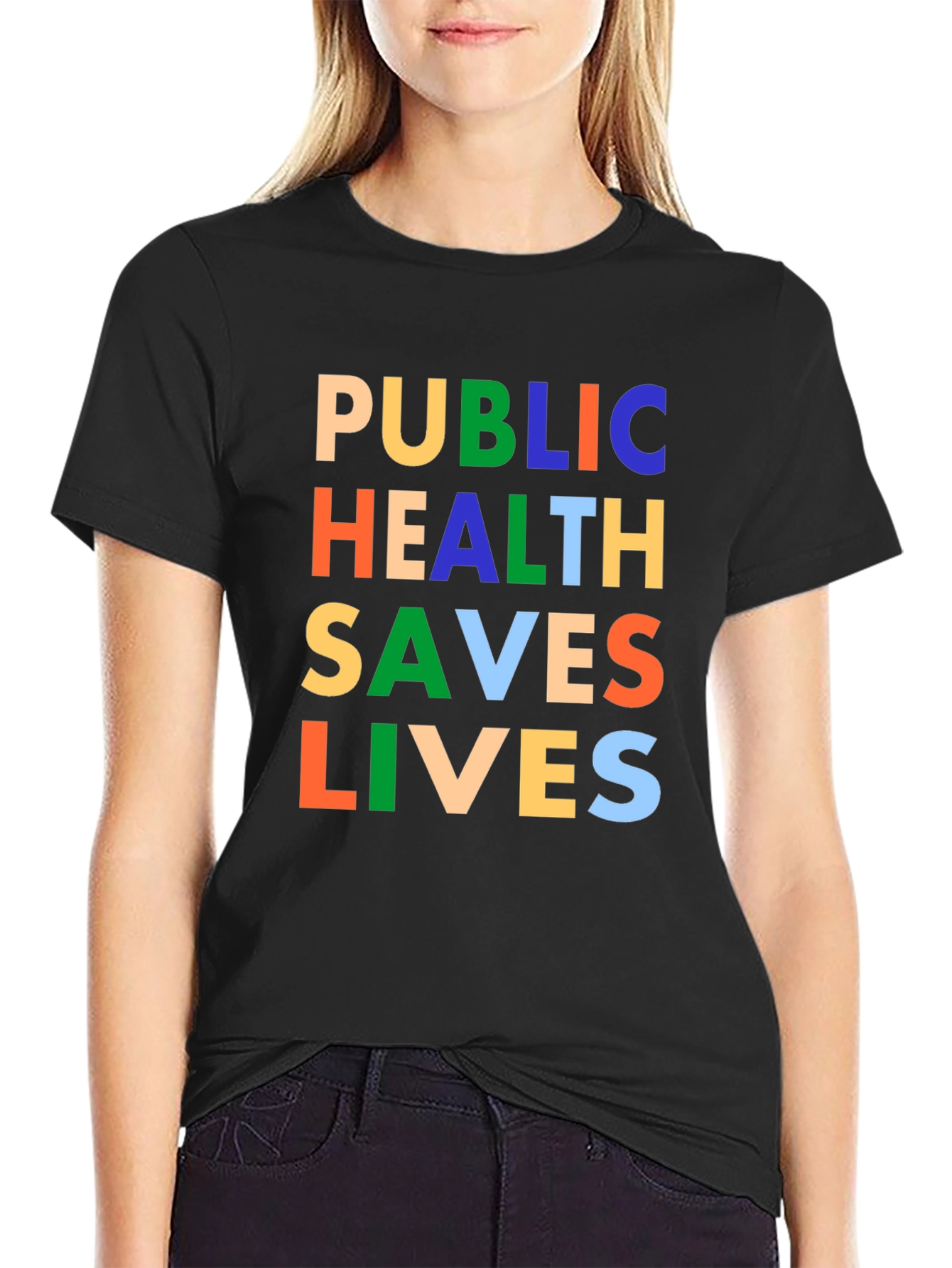 Public Health Saves Lives Graphic T-Shirt