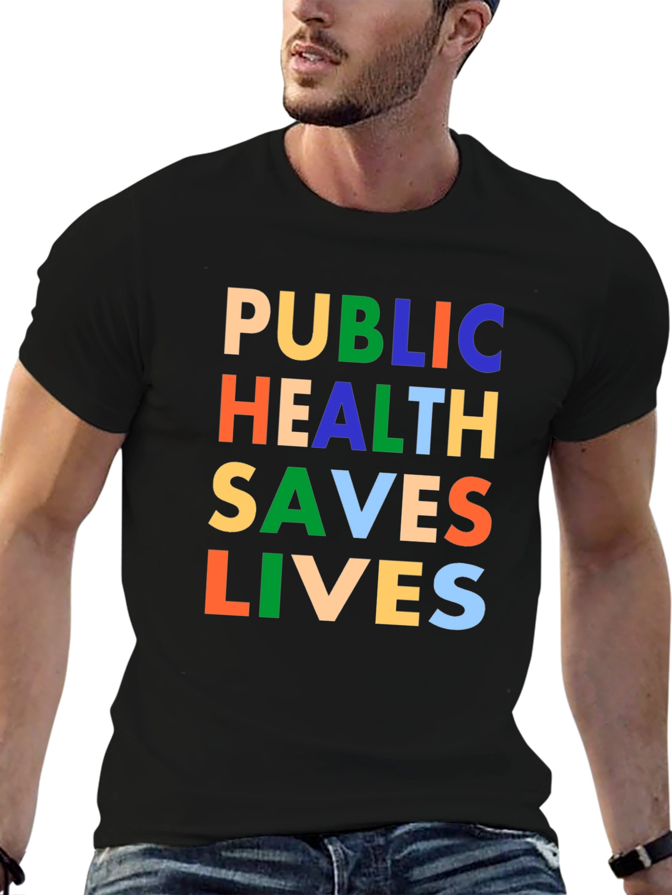 Public Health Saves Lives Graphic T-Shirt