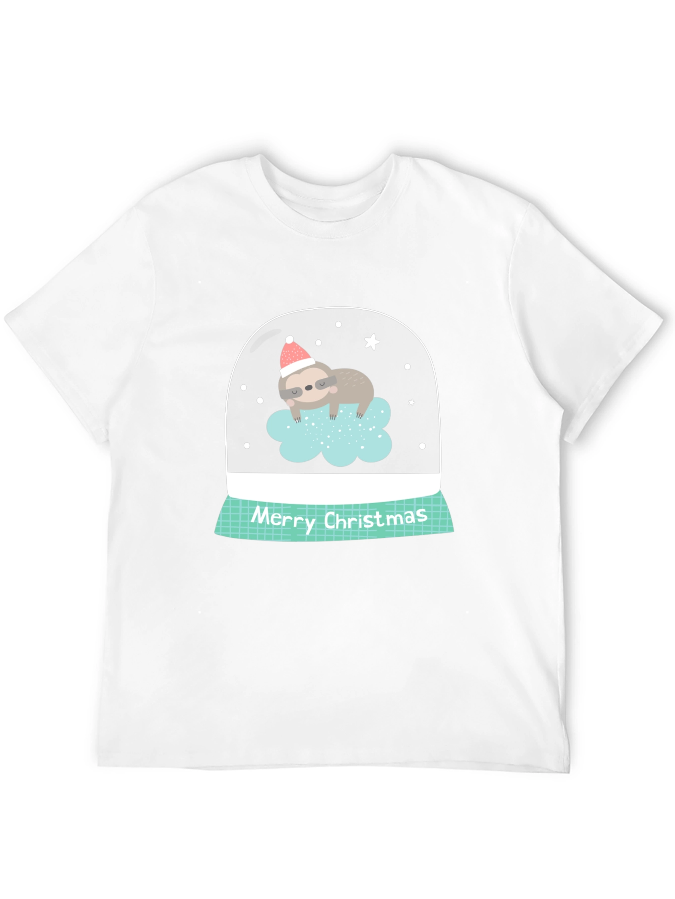 Sloth in Snow Globe Christmas T-Shirt