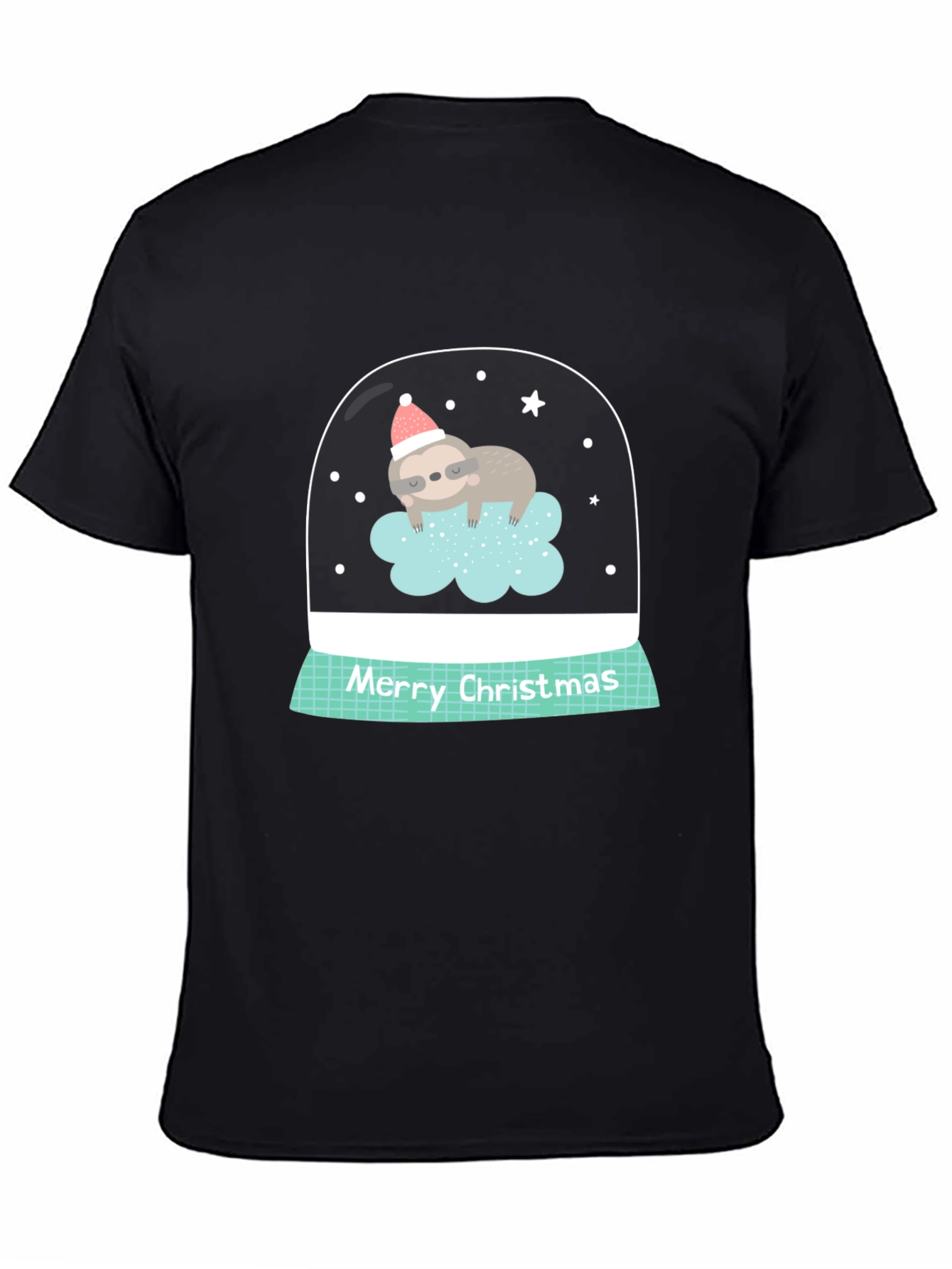 Sloth in Snow Globe Christmas T-Shirt