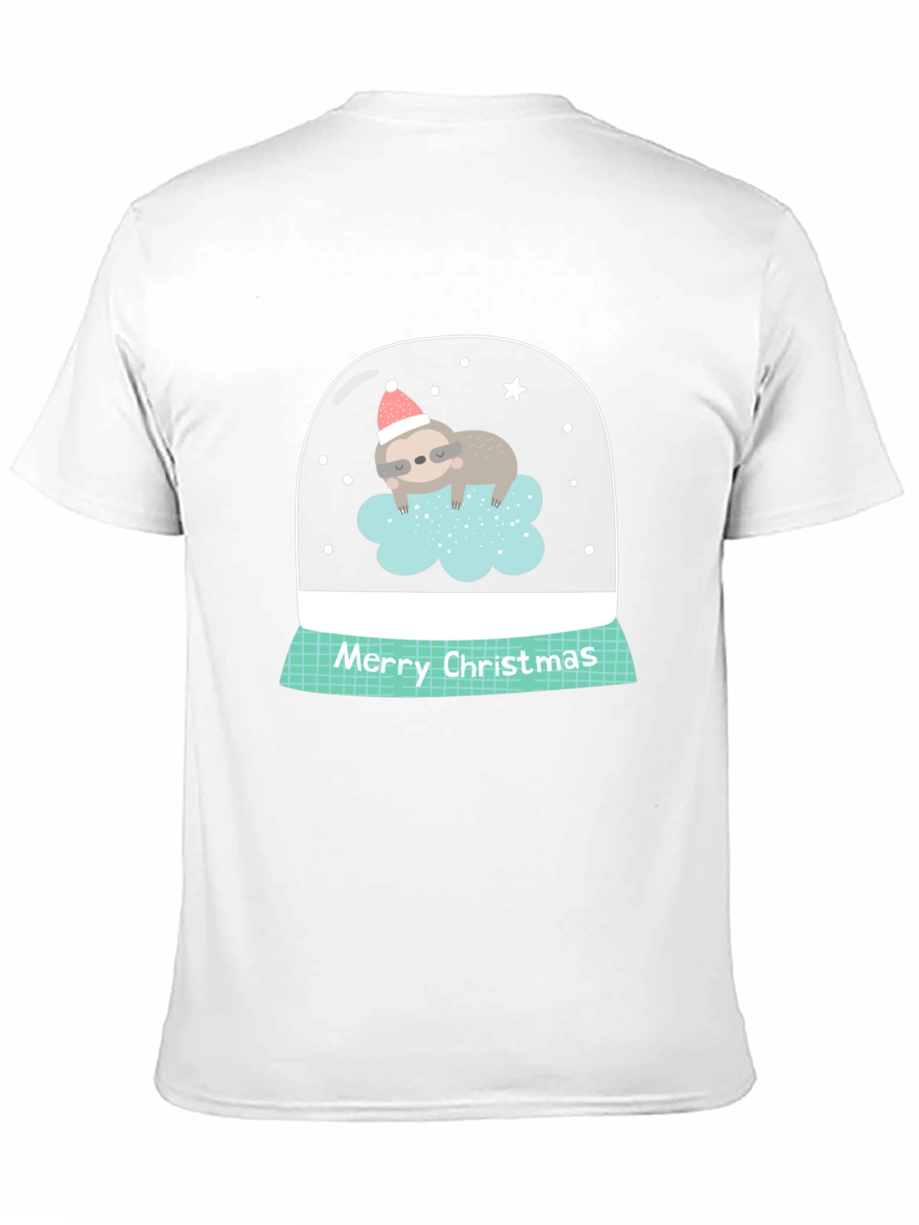 Sloth in Snow Globe Christmas T-Shirt