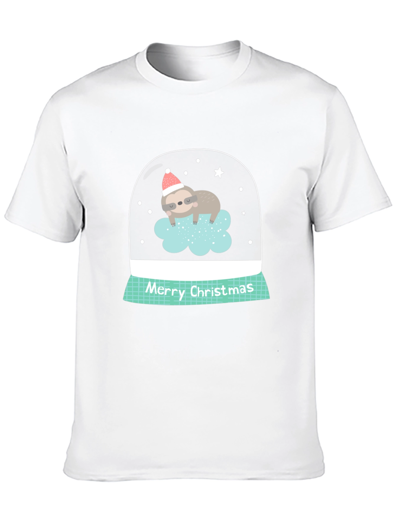 Sloth in Snow Globe Christmas T-Shirt
