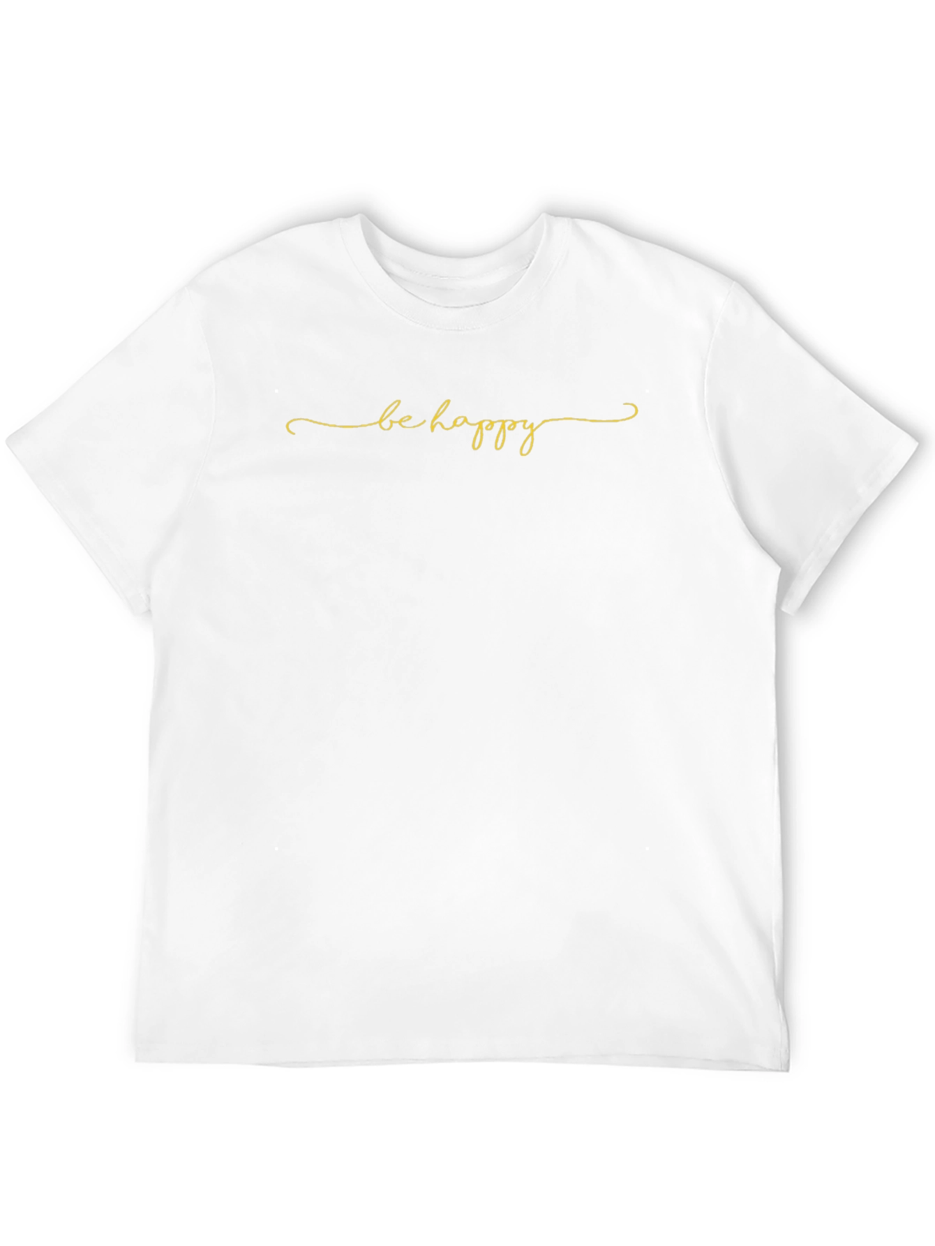 Be Happy Black Graphic Tee