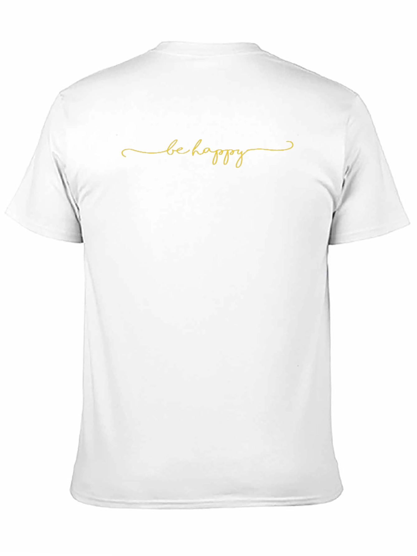 Be Happy Black Graphic Tee