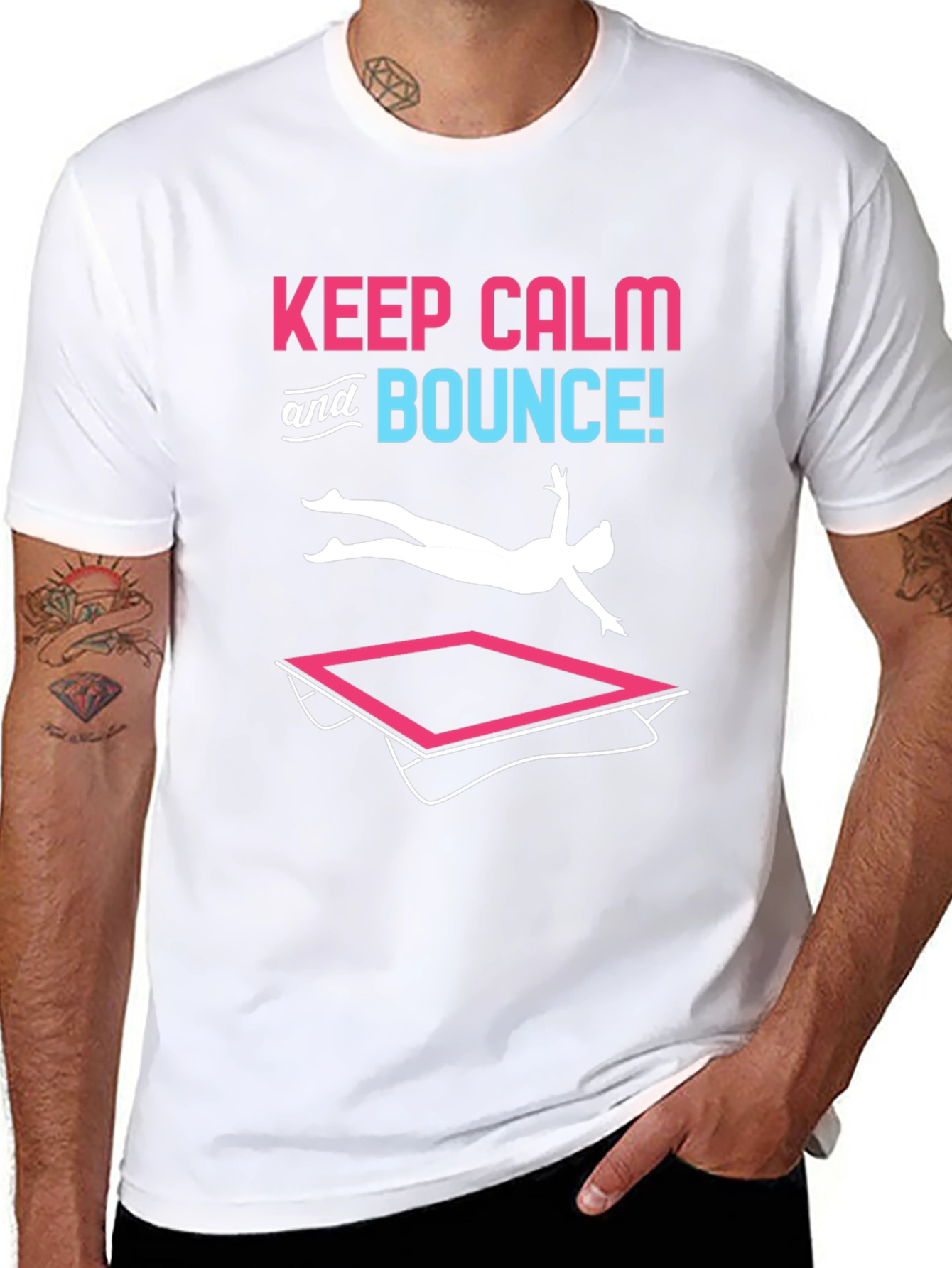 Keep Calm and Bounce T-Shirt - Trampoline Fun