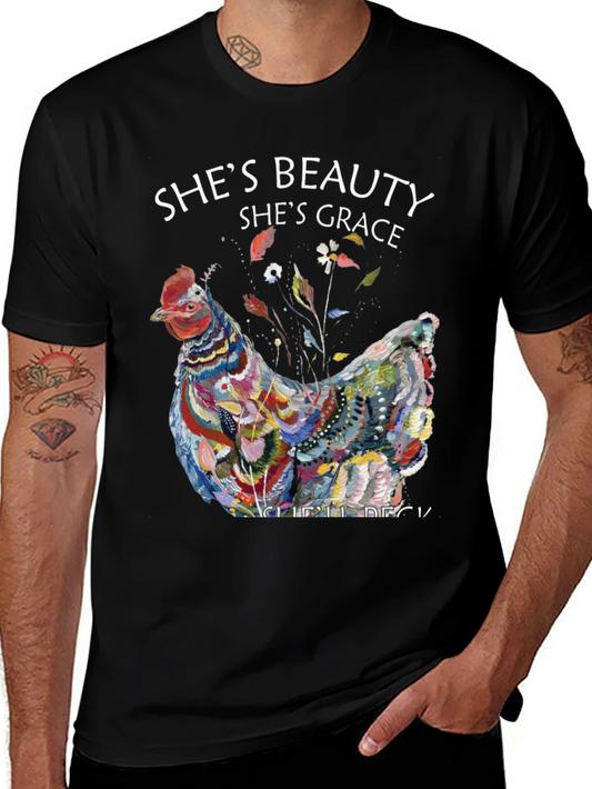 Shes Beauty Shes Grace Hen Graphic Tee