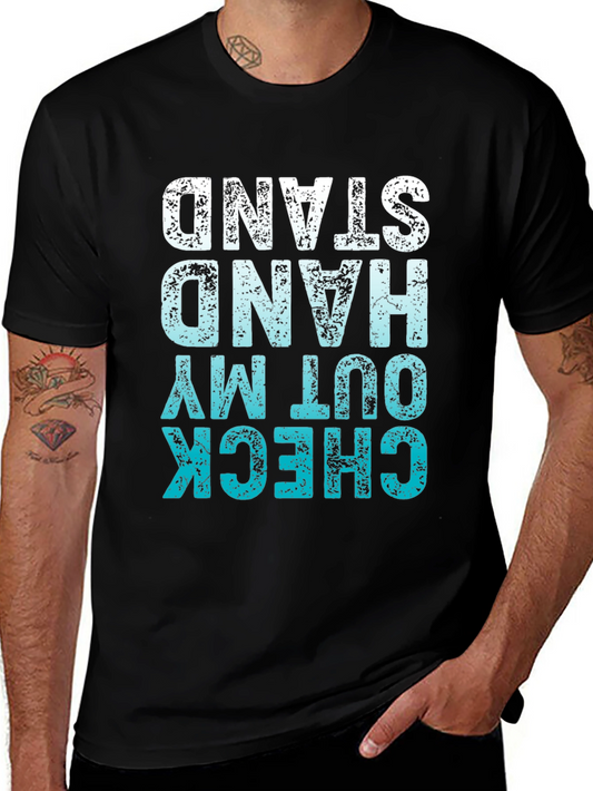 Check Out My Hand Stand T-Shirt Black
