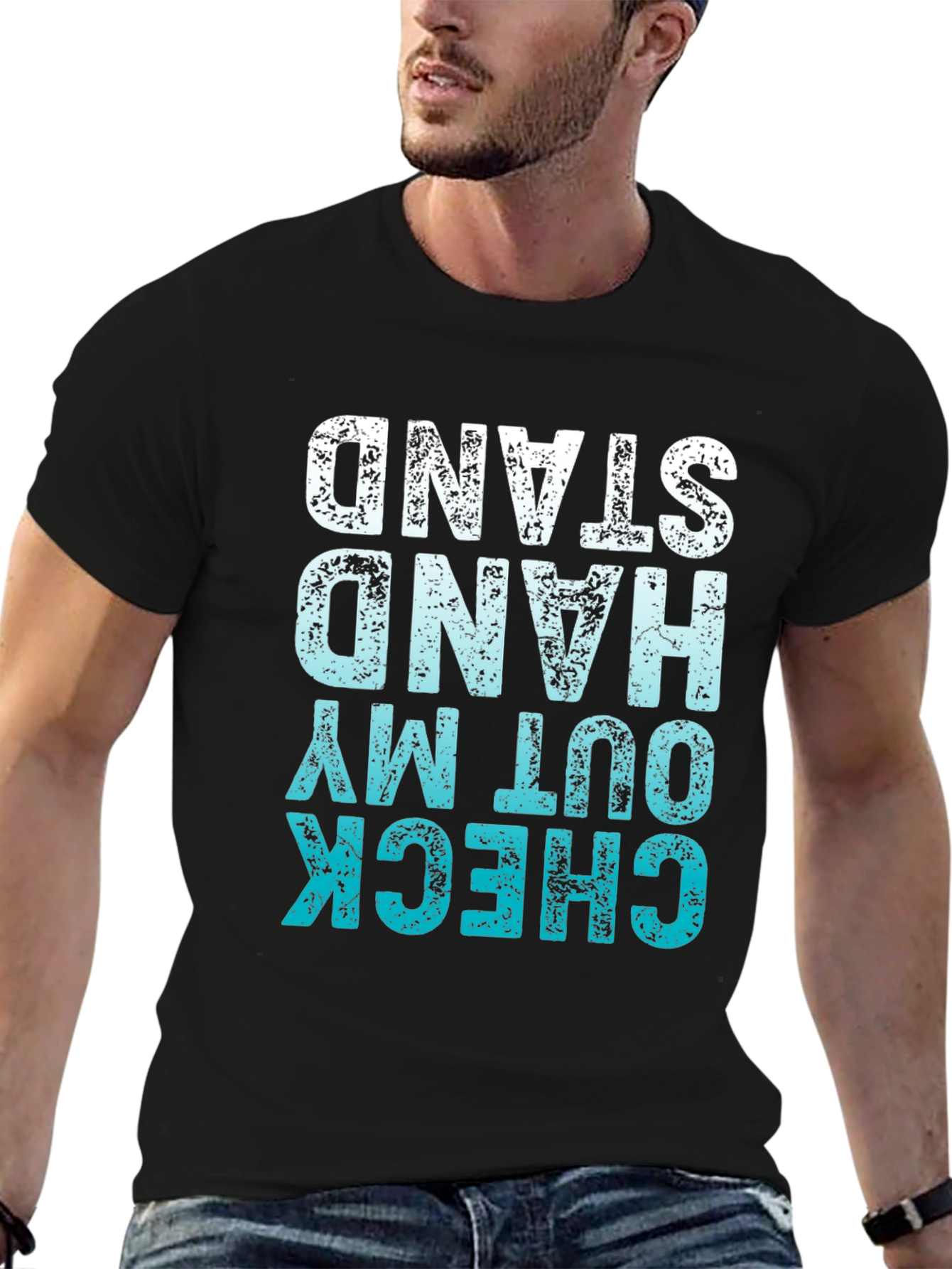 Check Out My Hand Stand T-Shirt Black