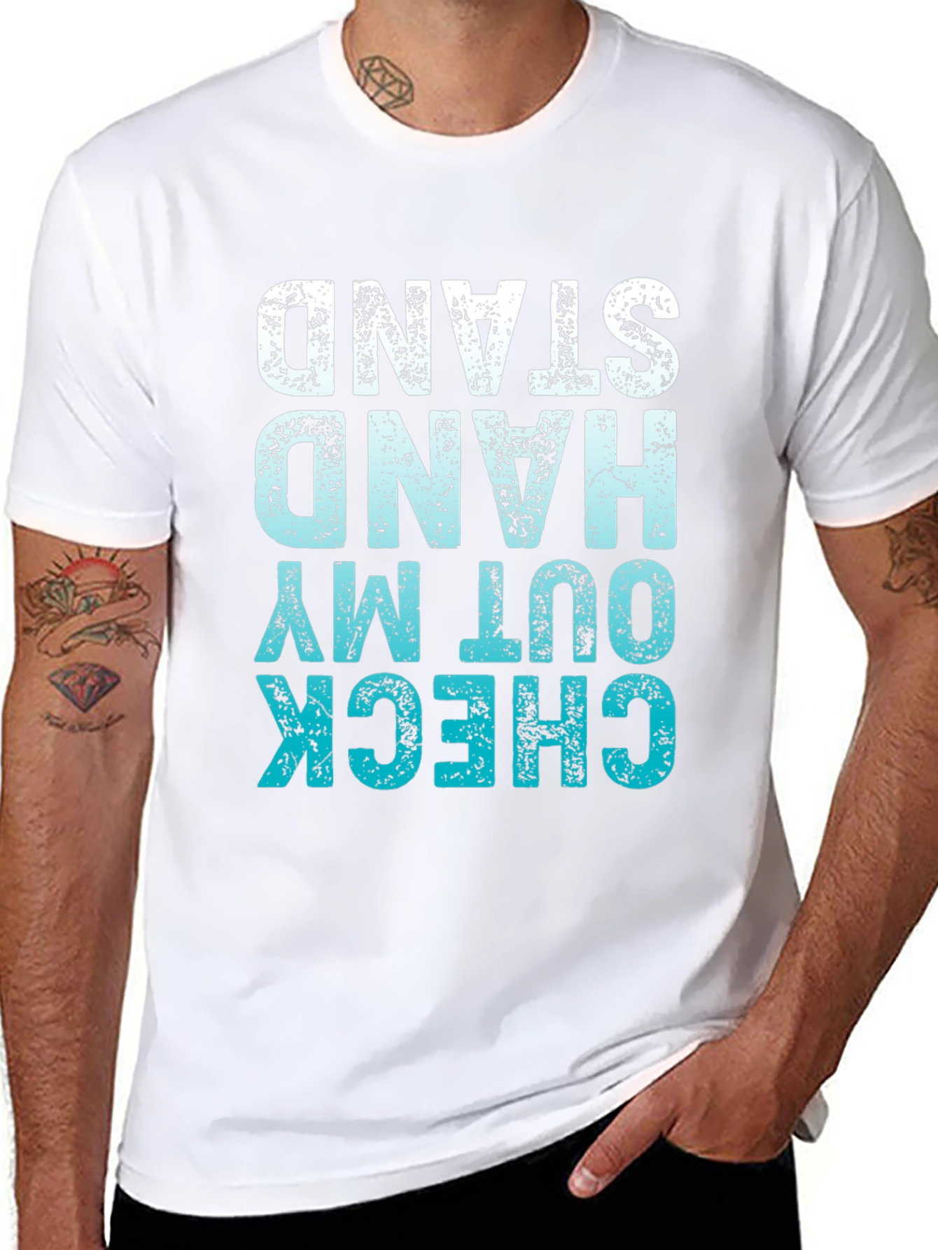 Check Out My Hand Stand T-Shirt Black