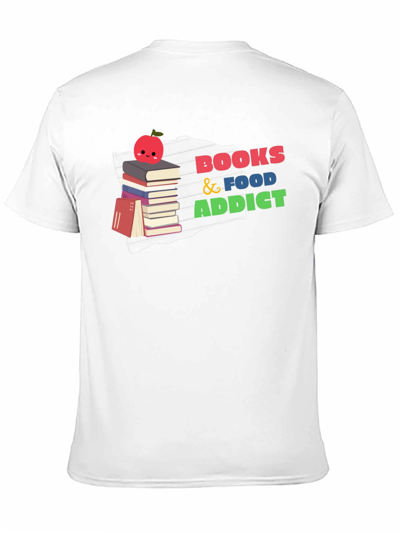 Books and Food Addict Graphic T-Shirt