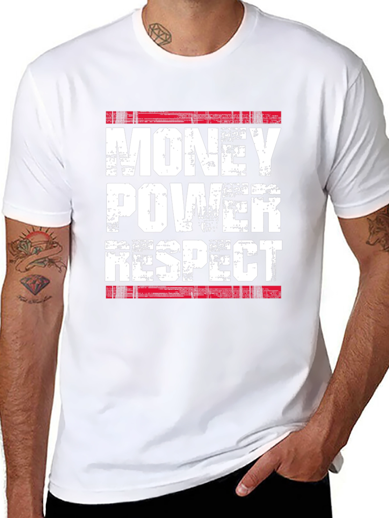 Money Power Respect T-Shirt - Black