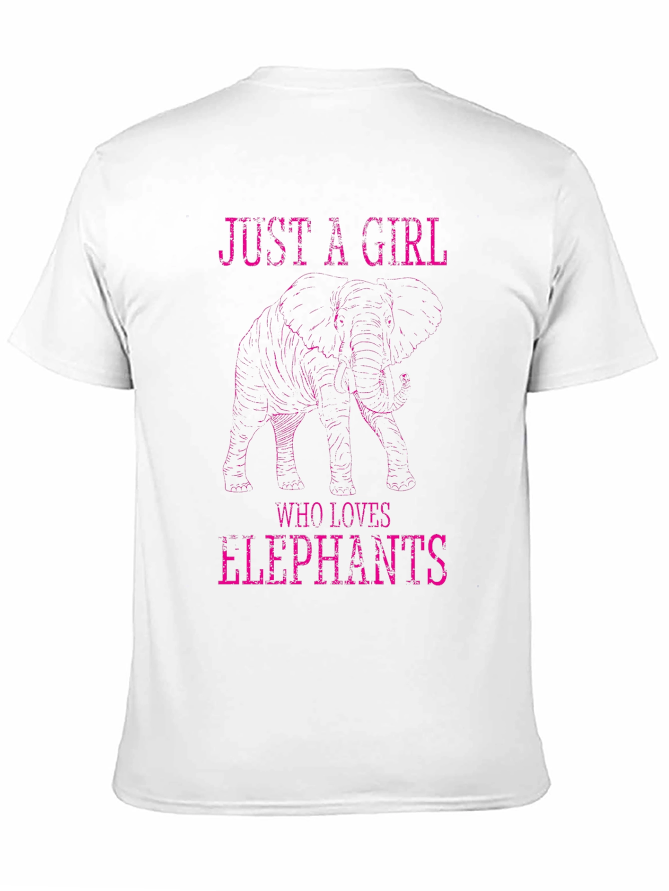 Just A Girl Who Loves Elephants Graphic T-Shirt