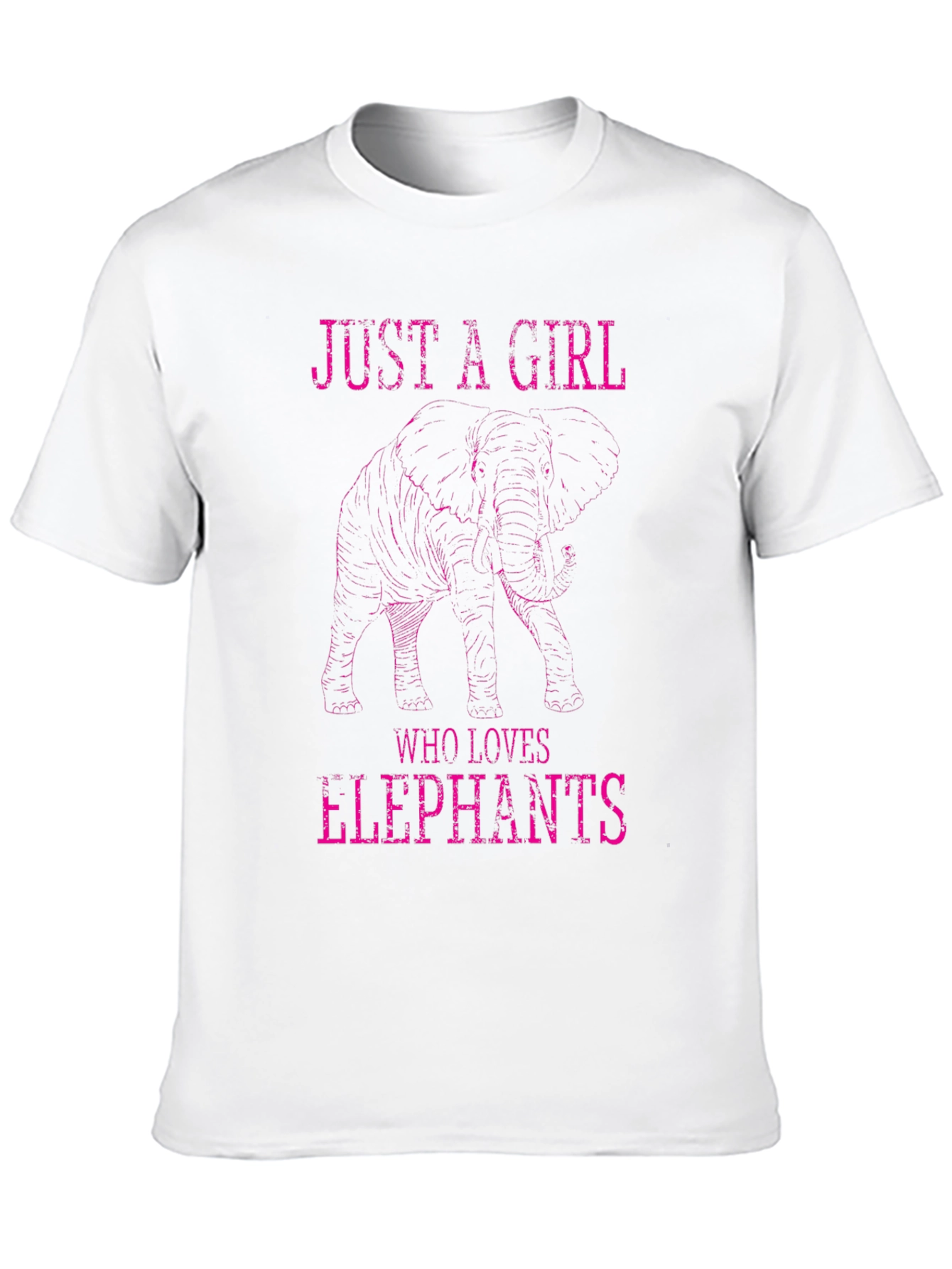 Just A Girl Who Loves Elephants Graphic T-Shirt