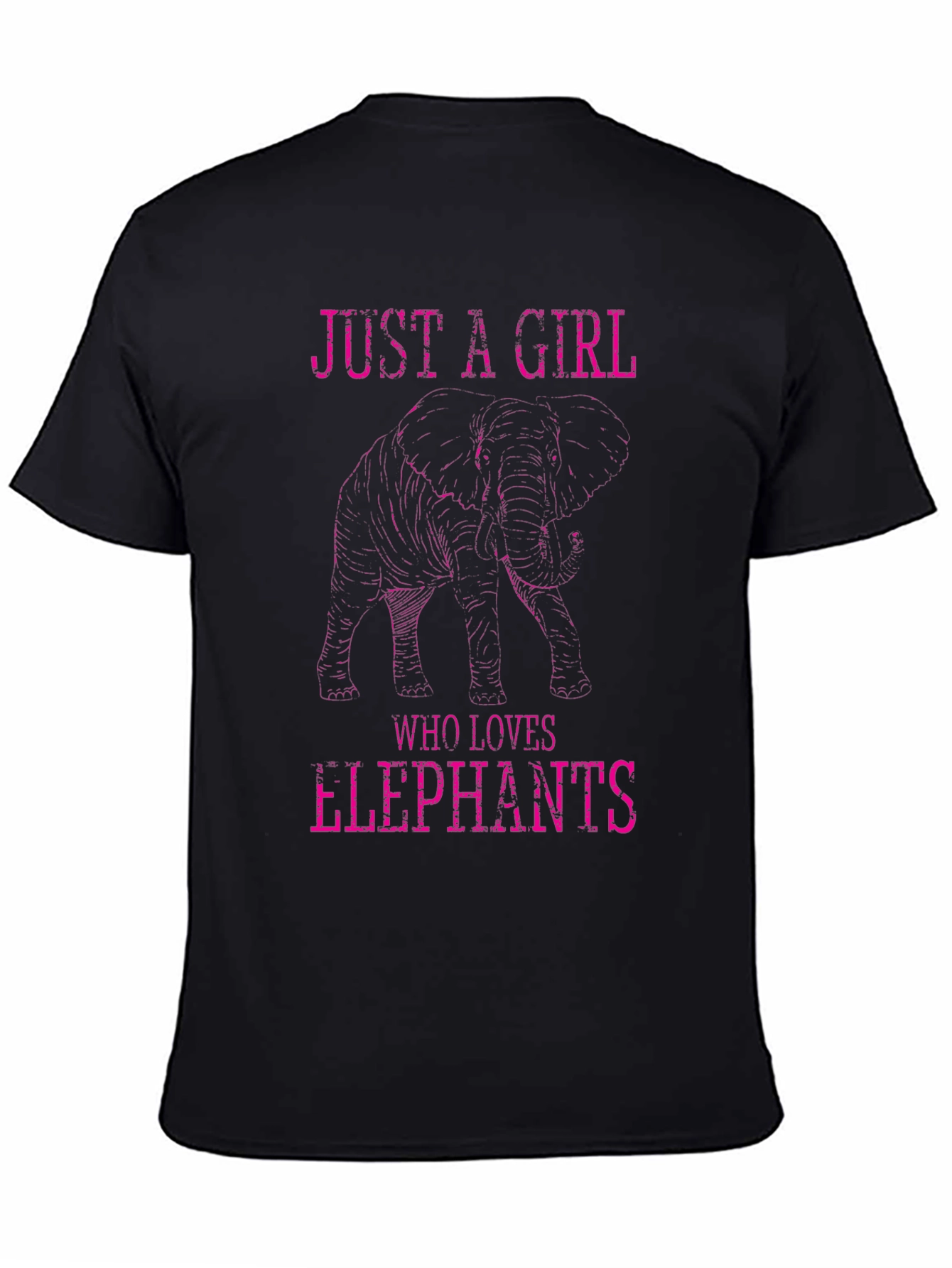 Just A Girl Who Loves Elephants Graphic T-Shirt