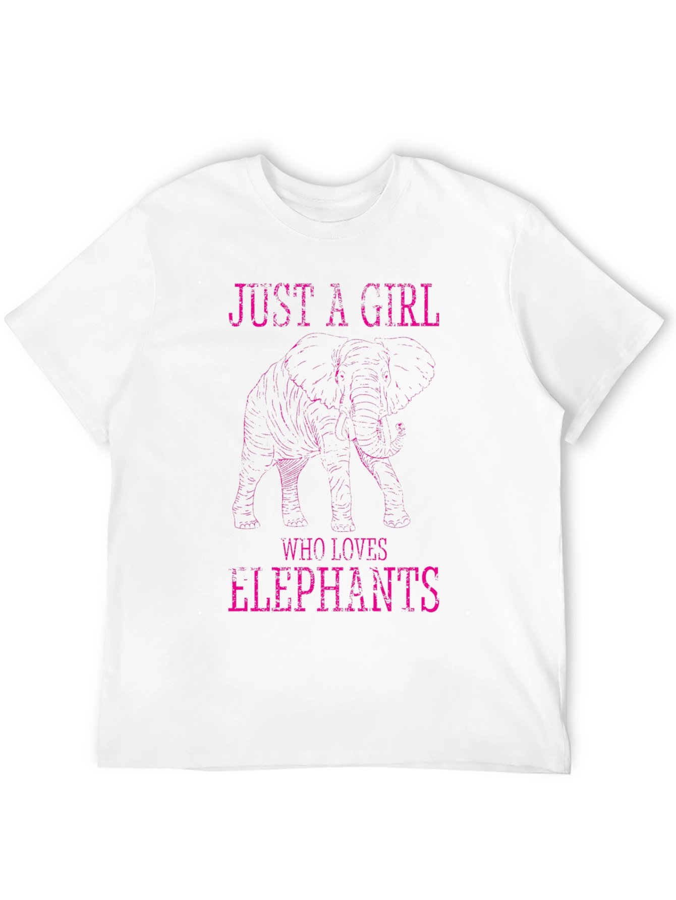 Just A Girl Who Loves Elephants Graphic T-Shirt