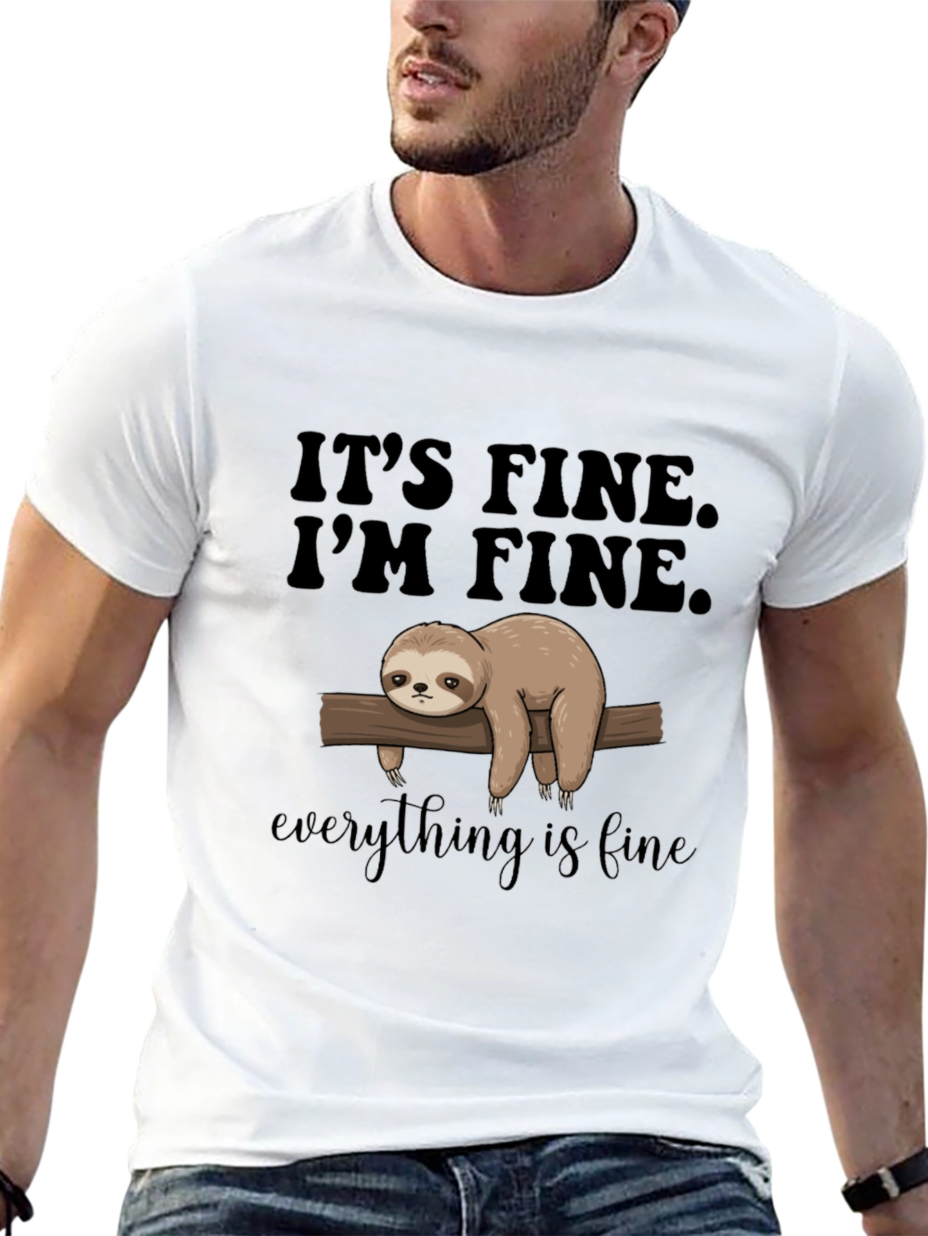 Its Fine Im Fine Everything is Fine Sloth T-Shirt