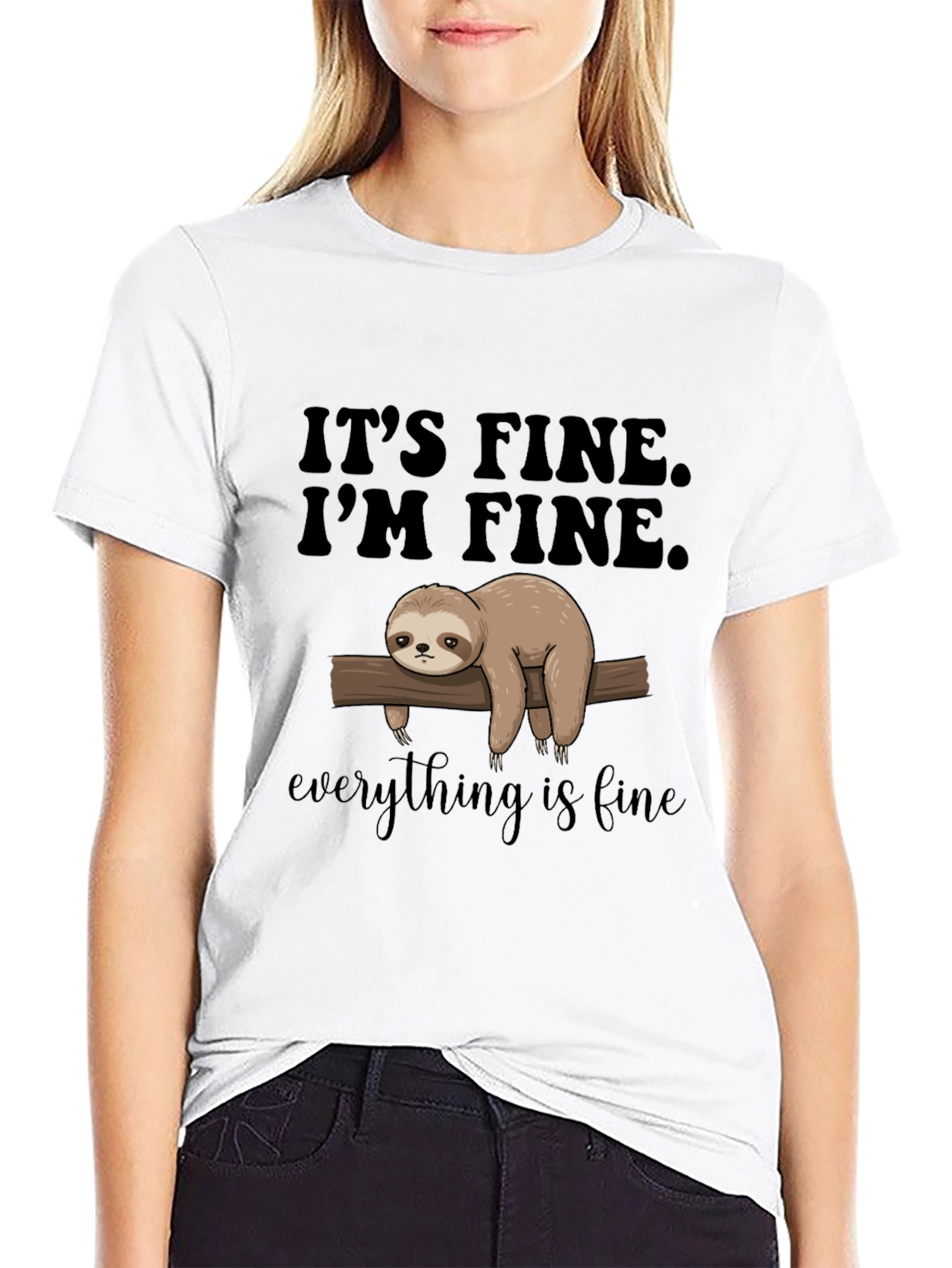 Its Fine Im Fine Everything is Fine Sloth T-Shirt