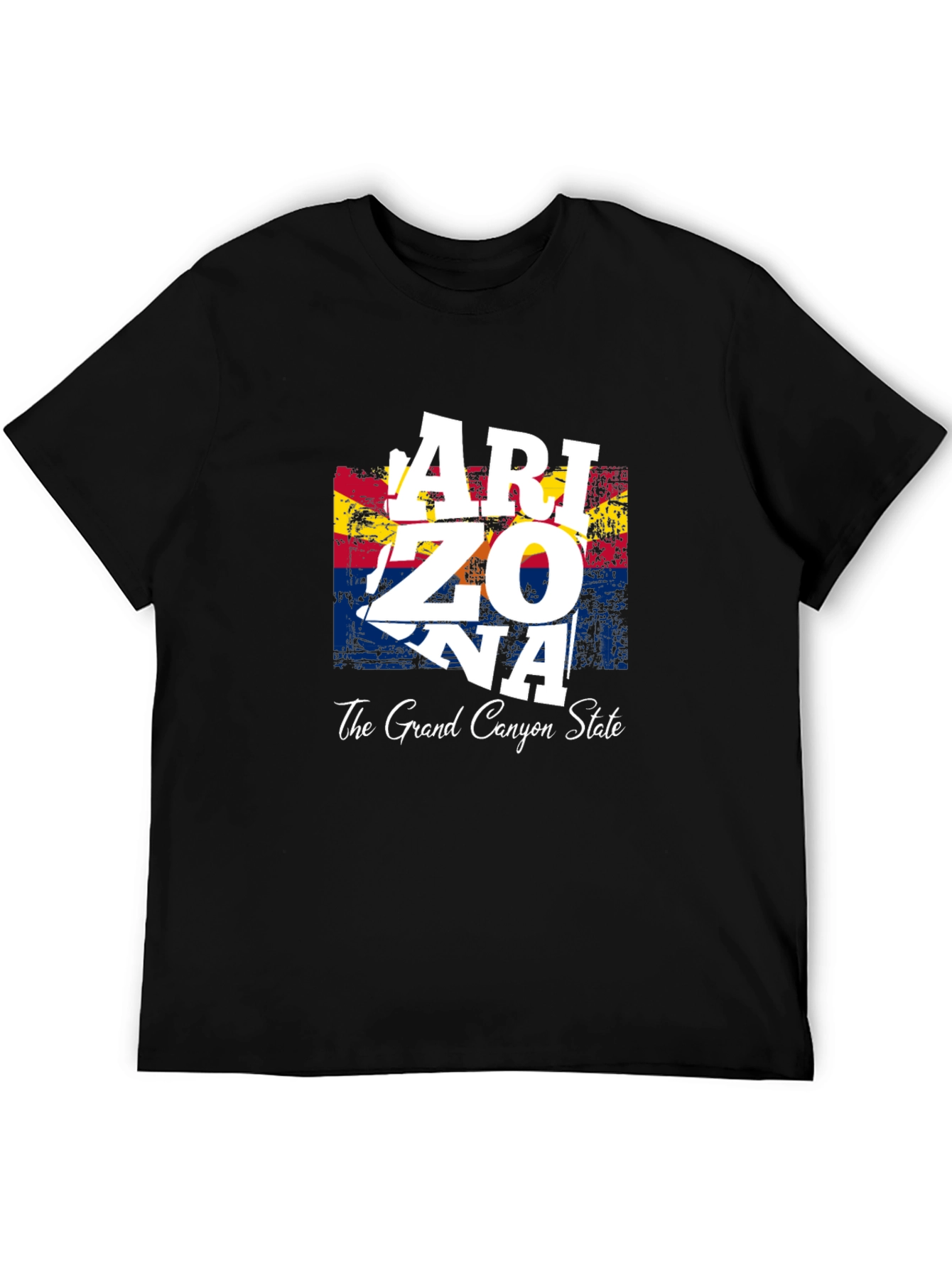 Arizona State Flag Graphic Print Mens T-Shirt
