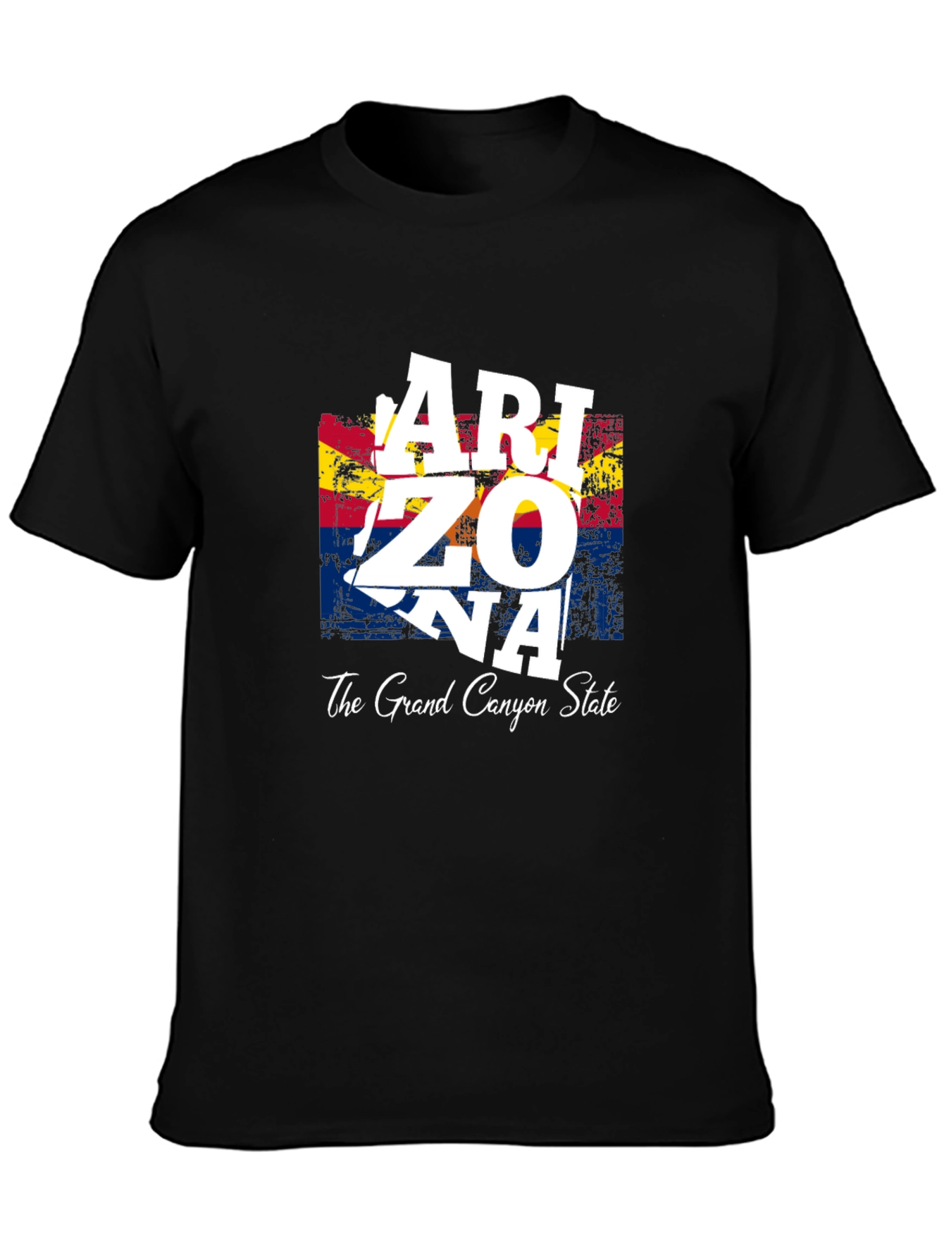 Arizona State Flag Graphic Print Mens T-Shirt