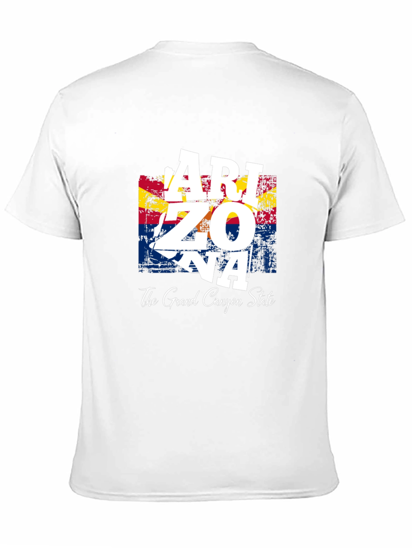 Arizona State Flag Graphic Print Mens T-Shirt