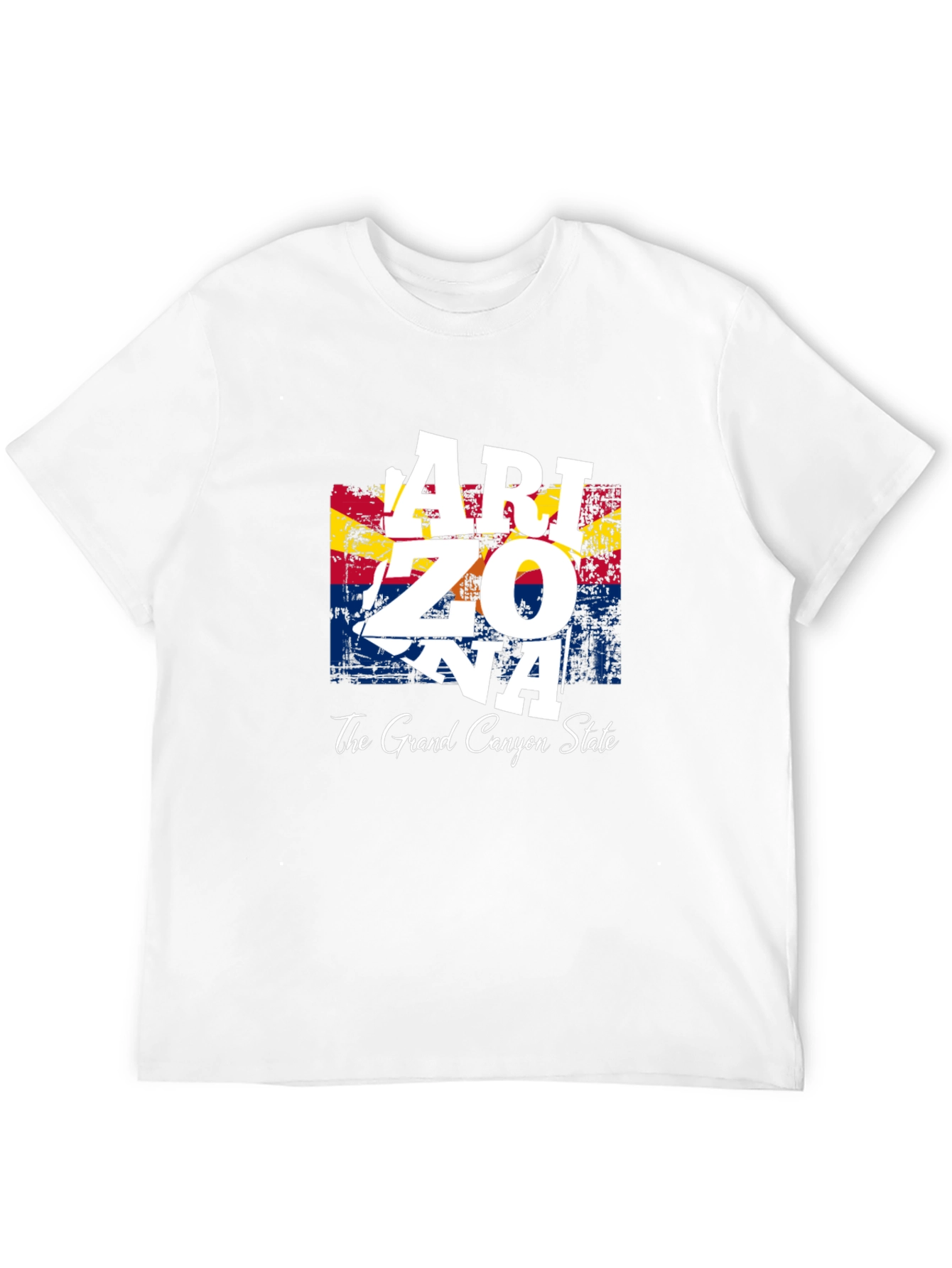 Arizona State Flag Graphic Print Mens T-Shirt