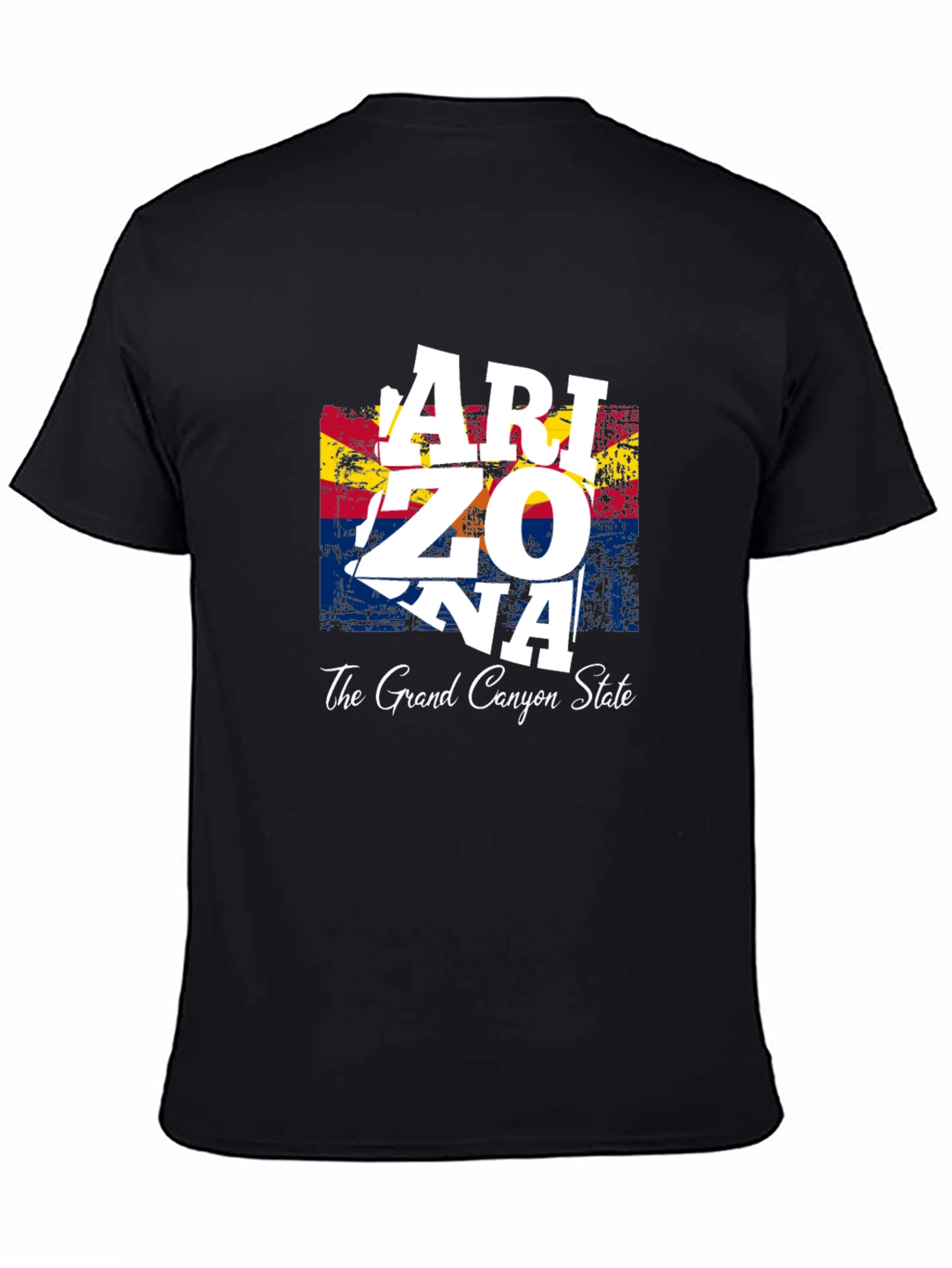 Arizona State Flag Graphic Print Mens T-Shirt