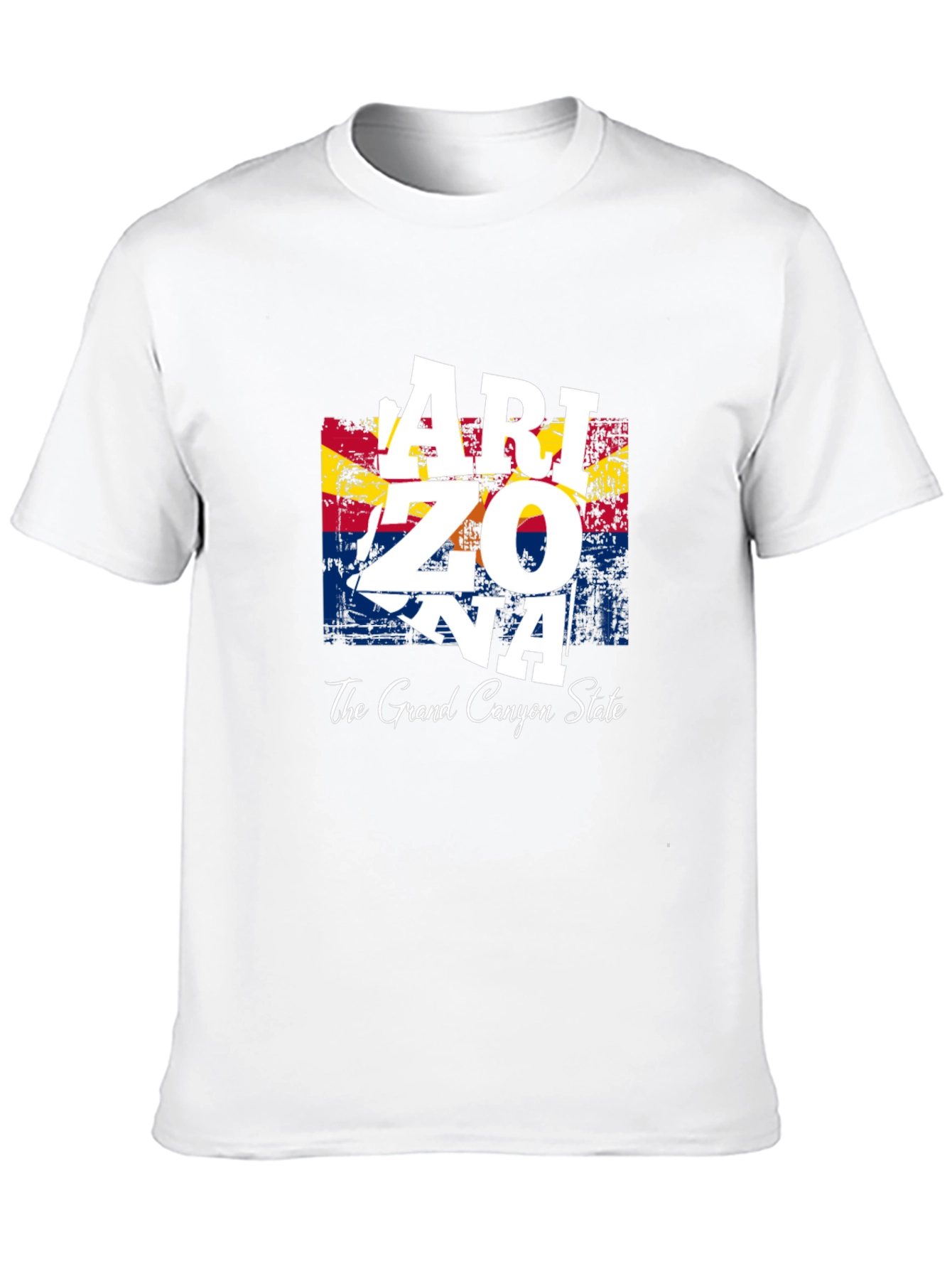 Arizona State Flag Graphic Print Mens T-Shirt