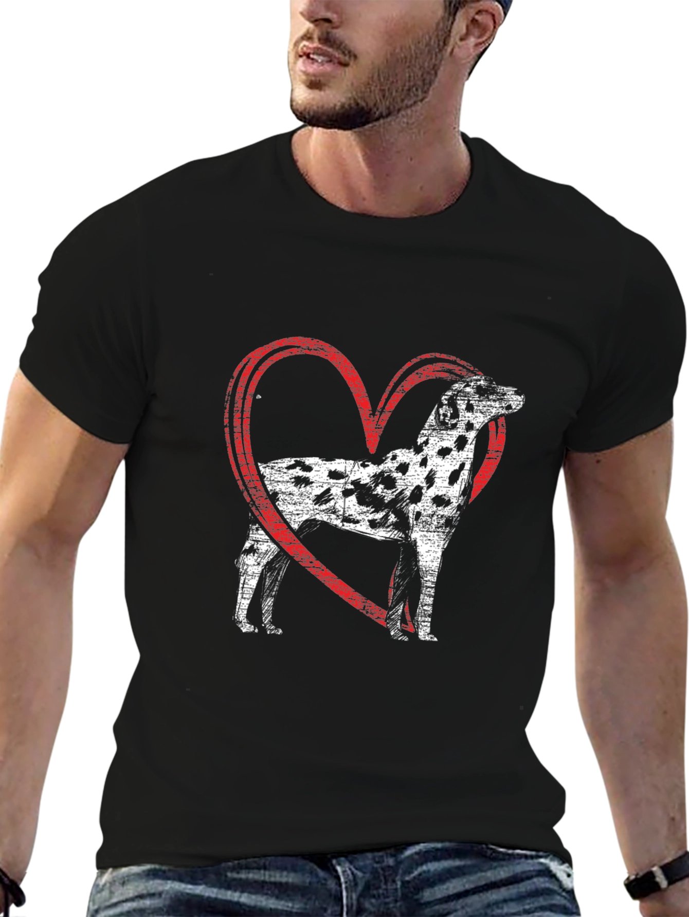 Dalmatian Dog Heart T-Shirt
