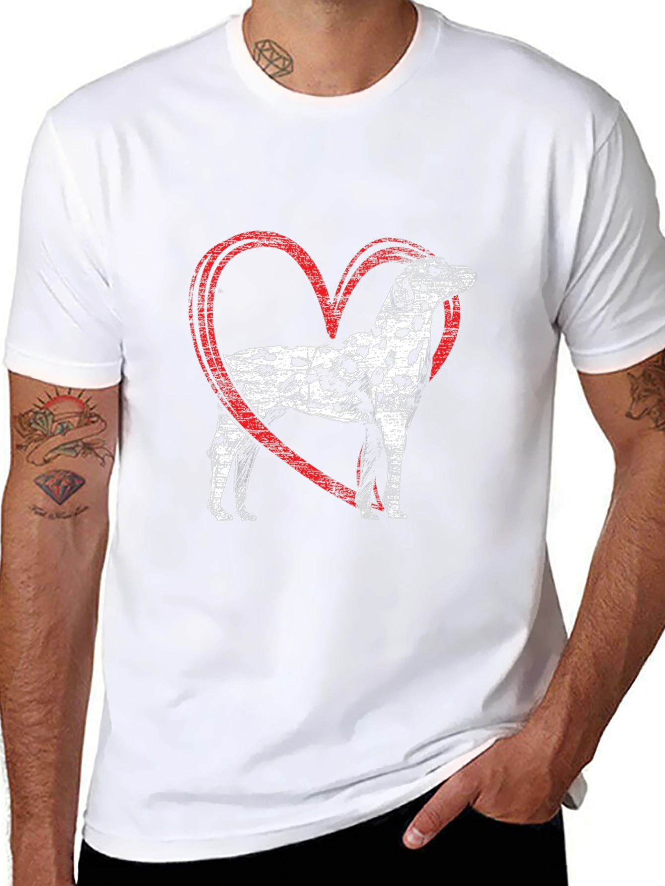 Dalmatian Dog Heart T-Shirt