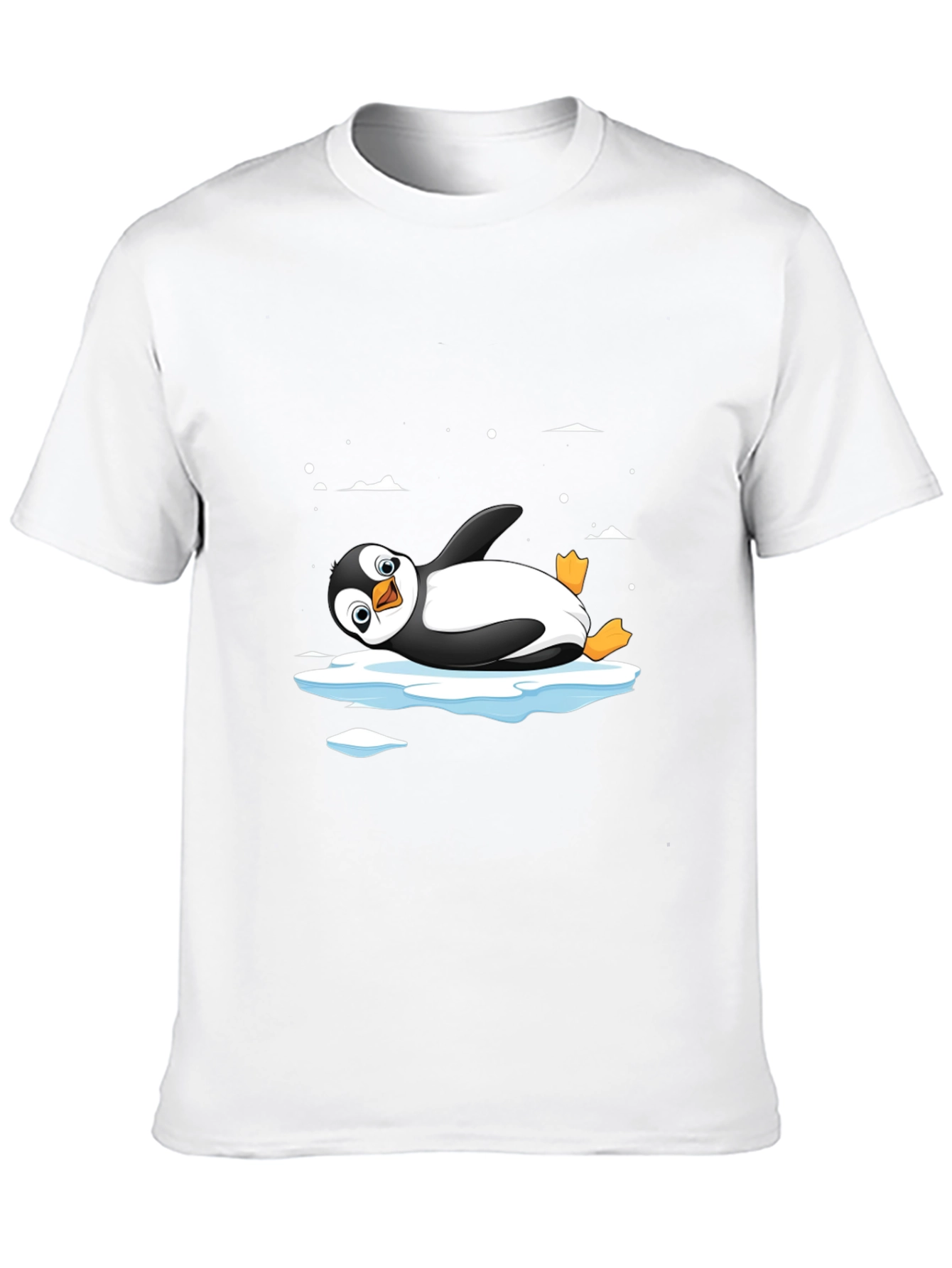 Cool Penguin on Ice T-Shirt - Black