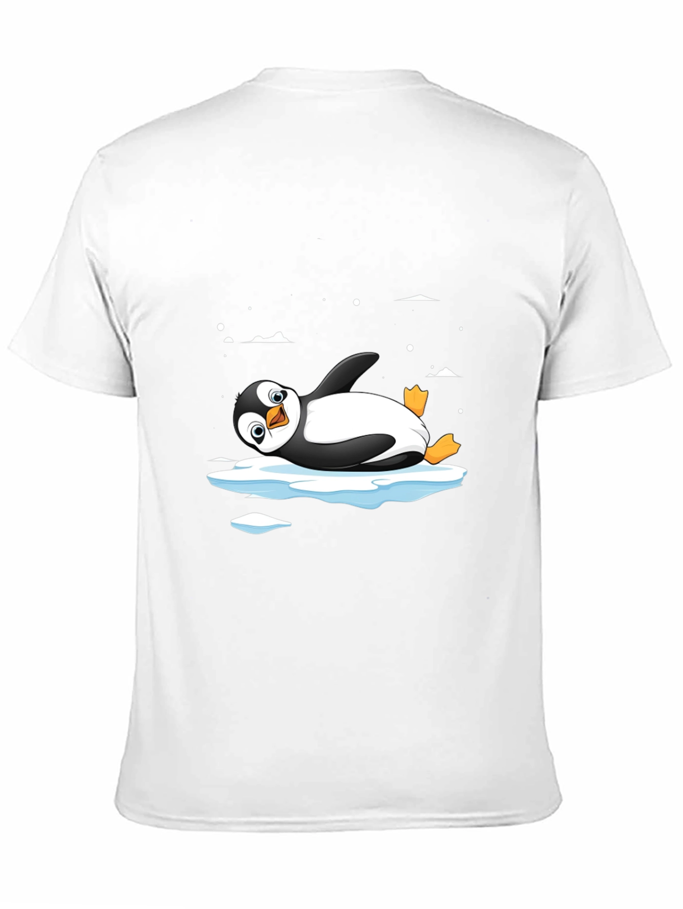 Cool Penguin on Ice T-Shirt - Black