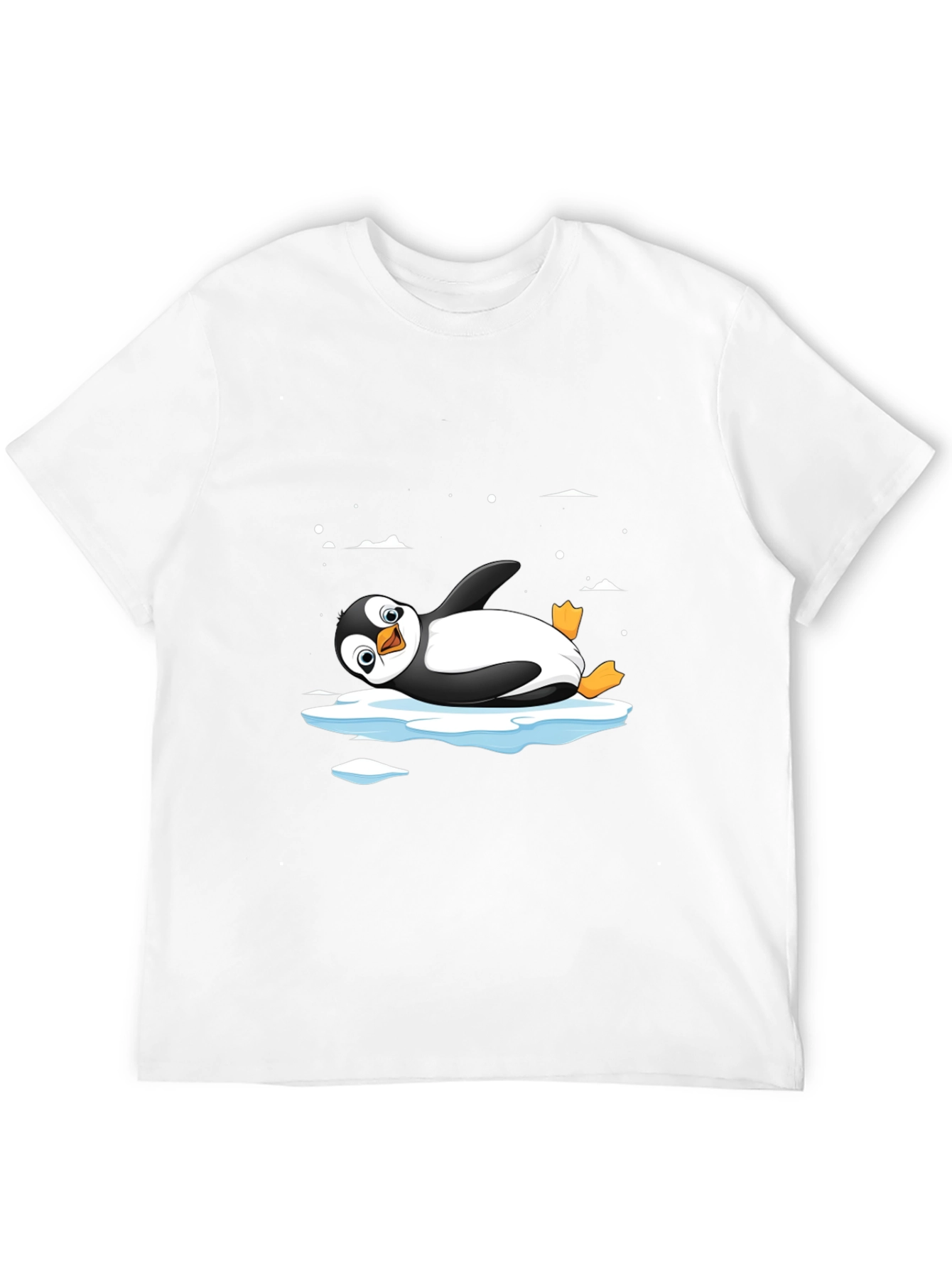 Cool Penguin on Ice T-Shirt - Black