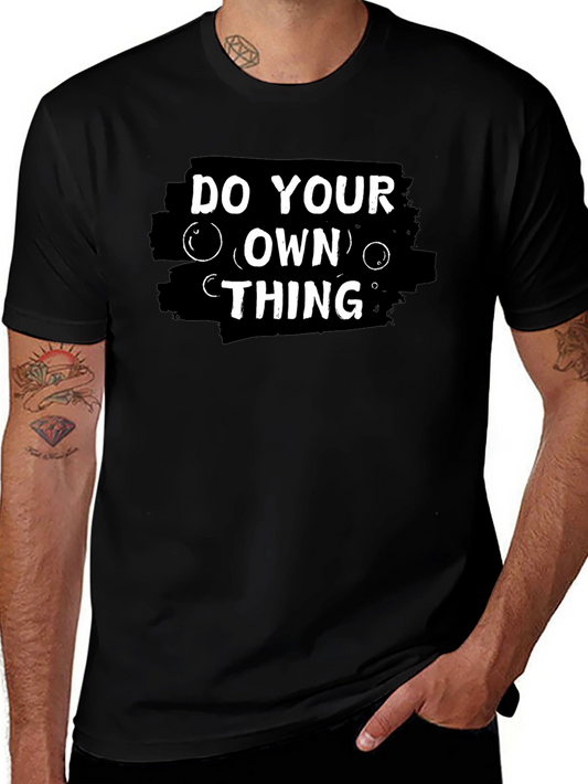 Do Your Own Thing Graphic T-Shirt - Black