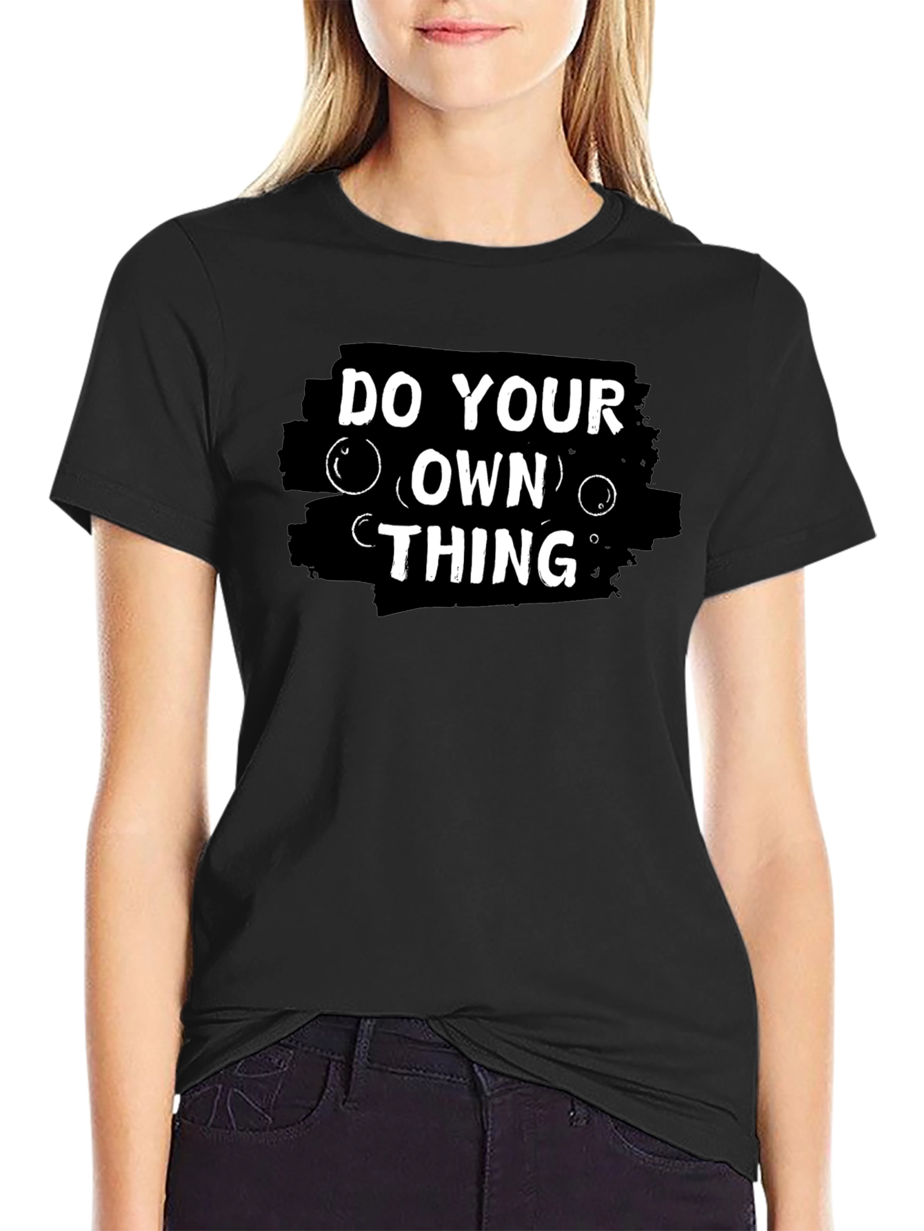 Do Your Own Thing Graphic T-Shirt - Black
