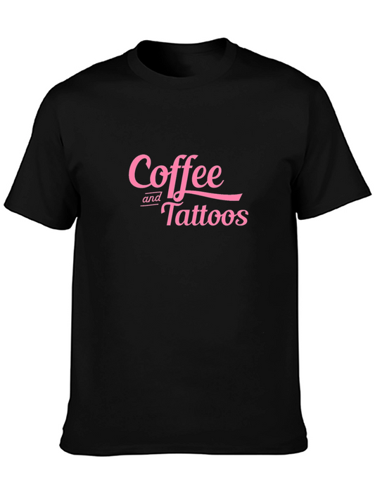 Coffee and Tattoos Black T-Shirt