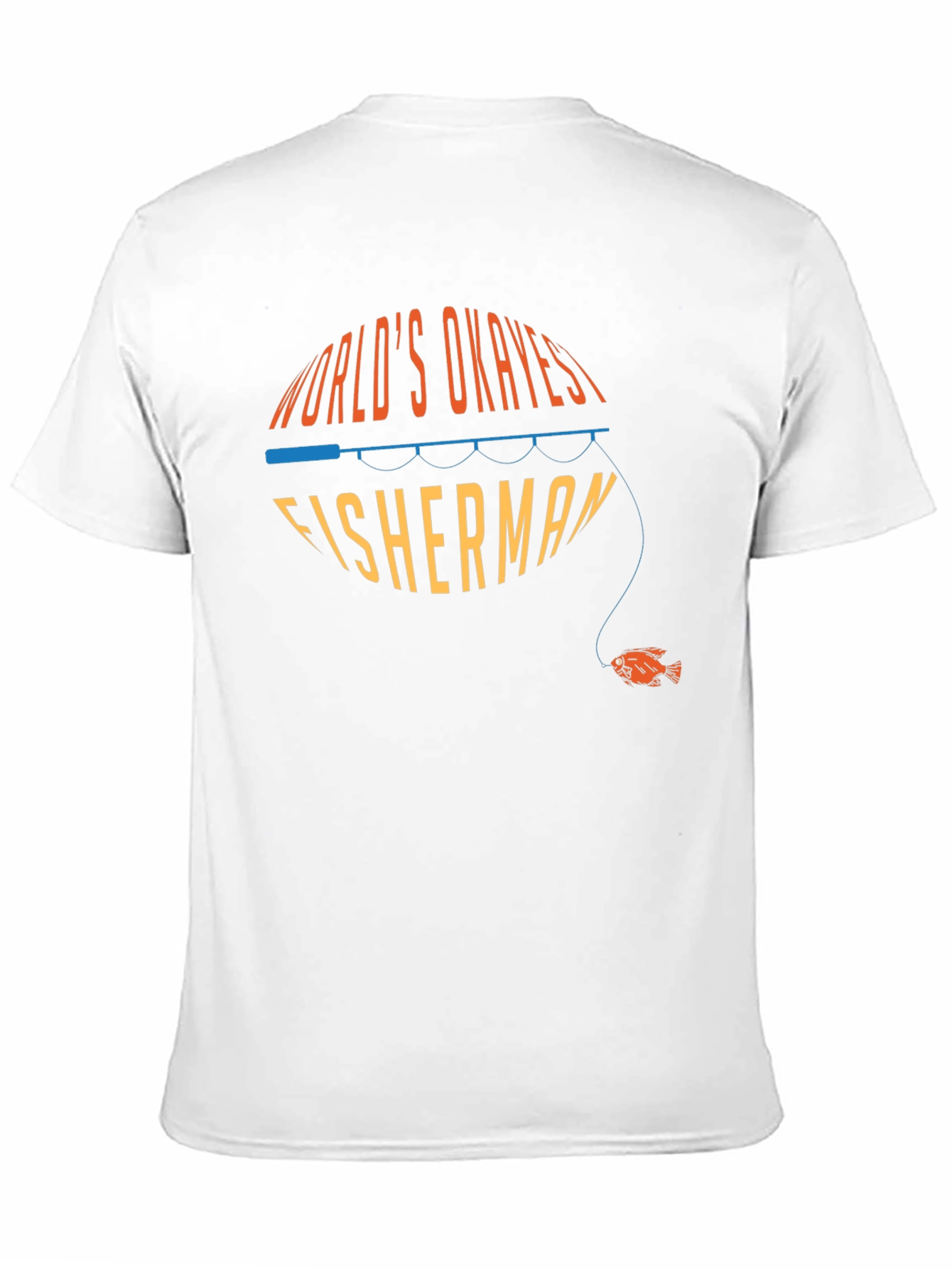 Worlds Okayest Fisherman Graphic T-Shirt