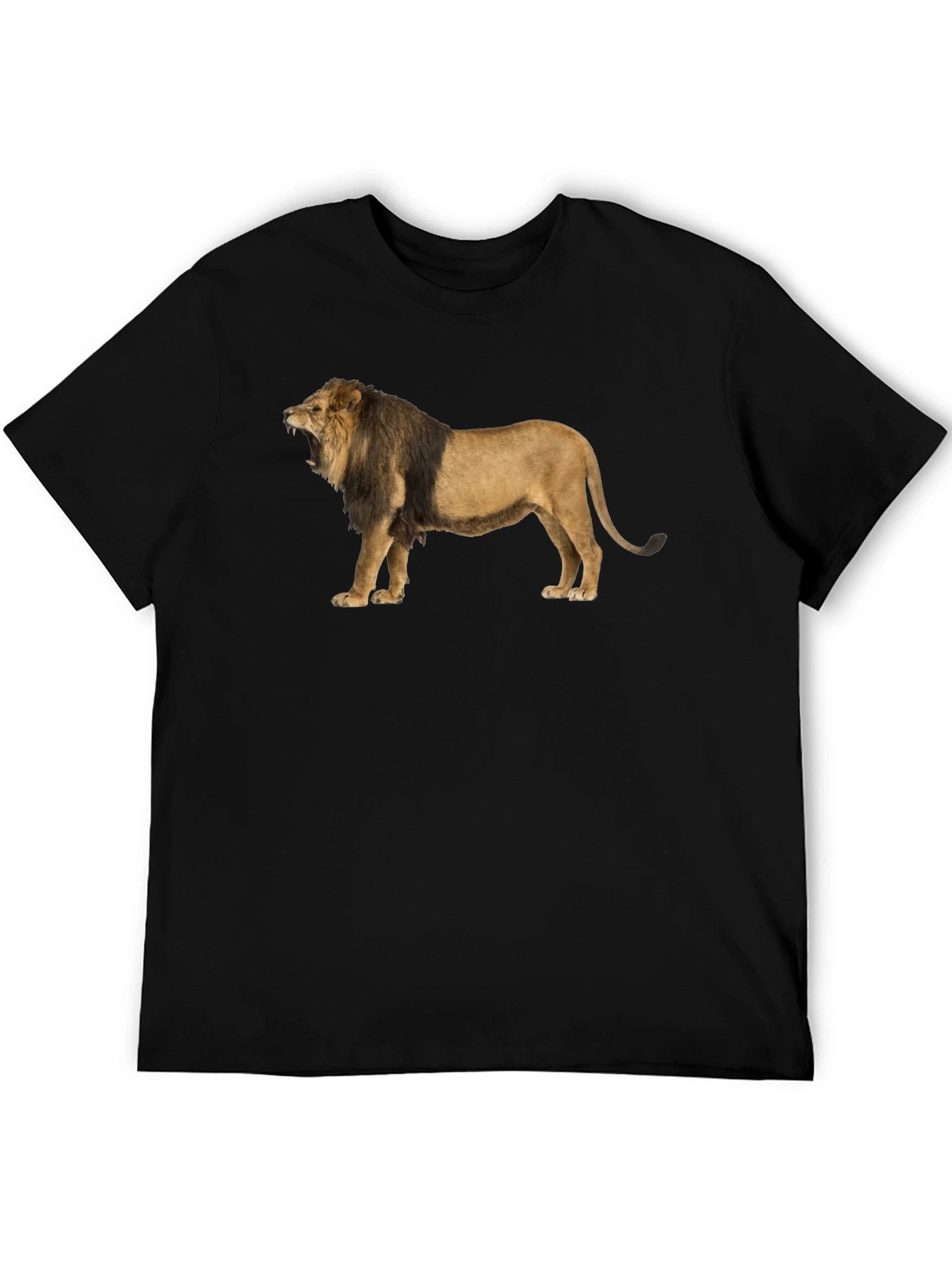 Lion Graphic Tee - Mens Black T-Shirt