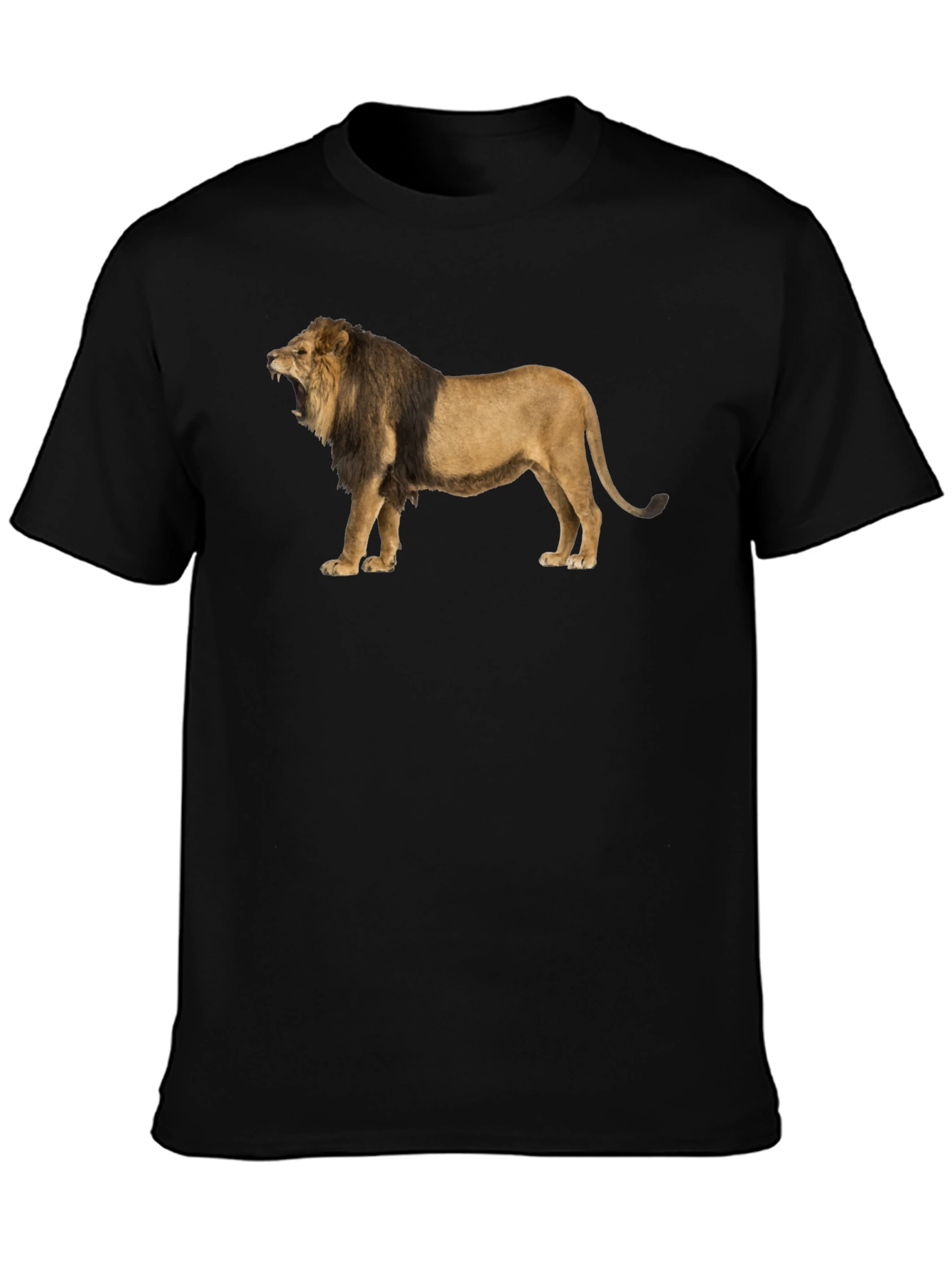 Lion Graphic Tee - Mens Black T-Shirt