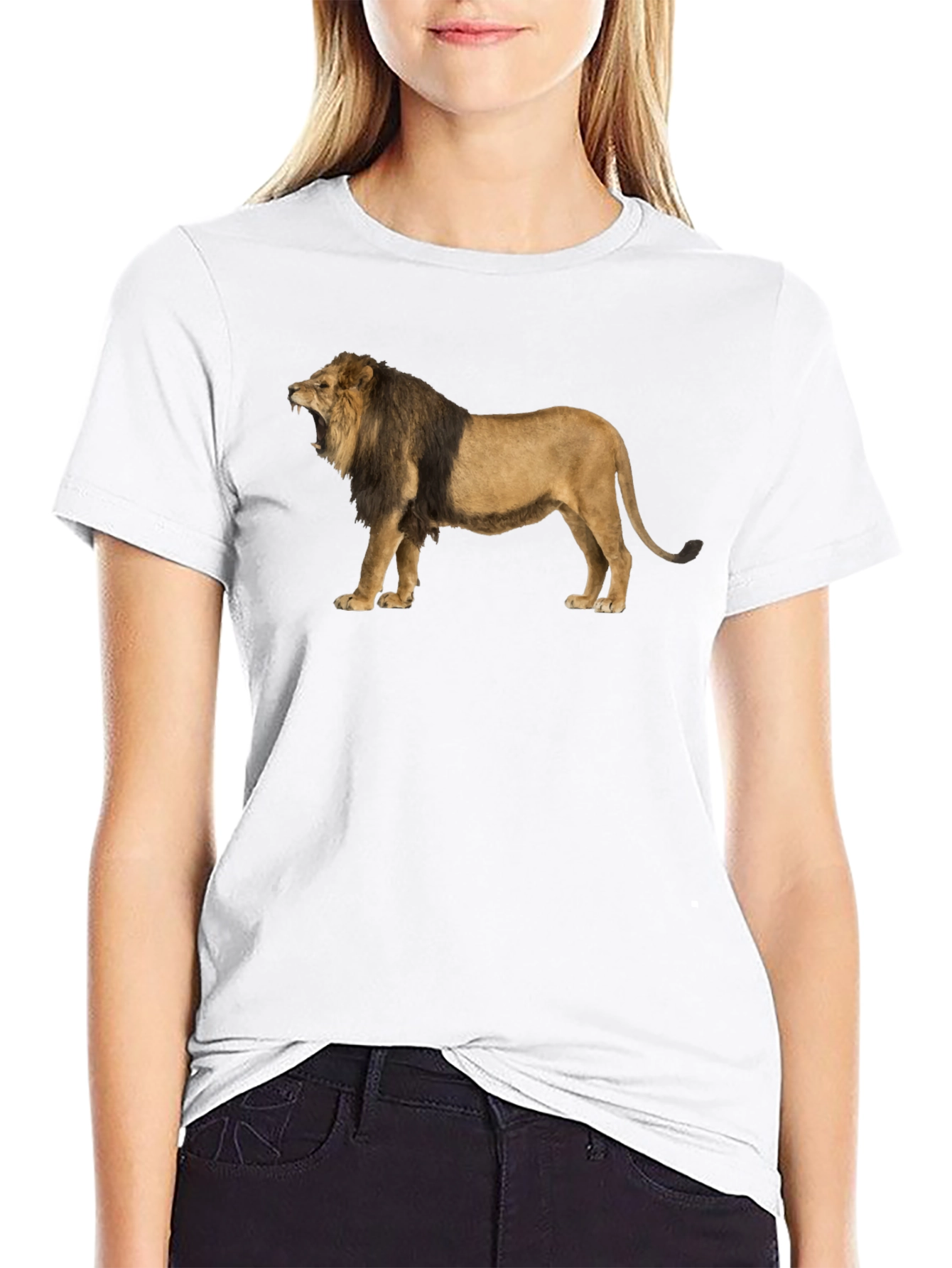 Lion Graphic Tee - Mens Black T-Shirt