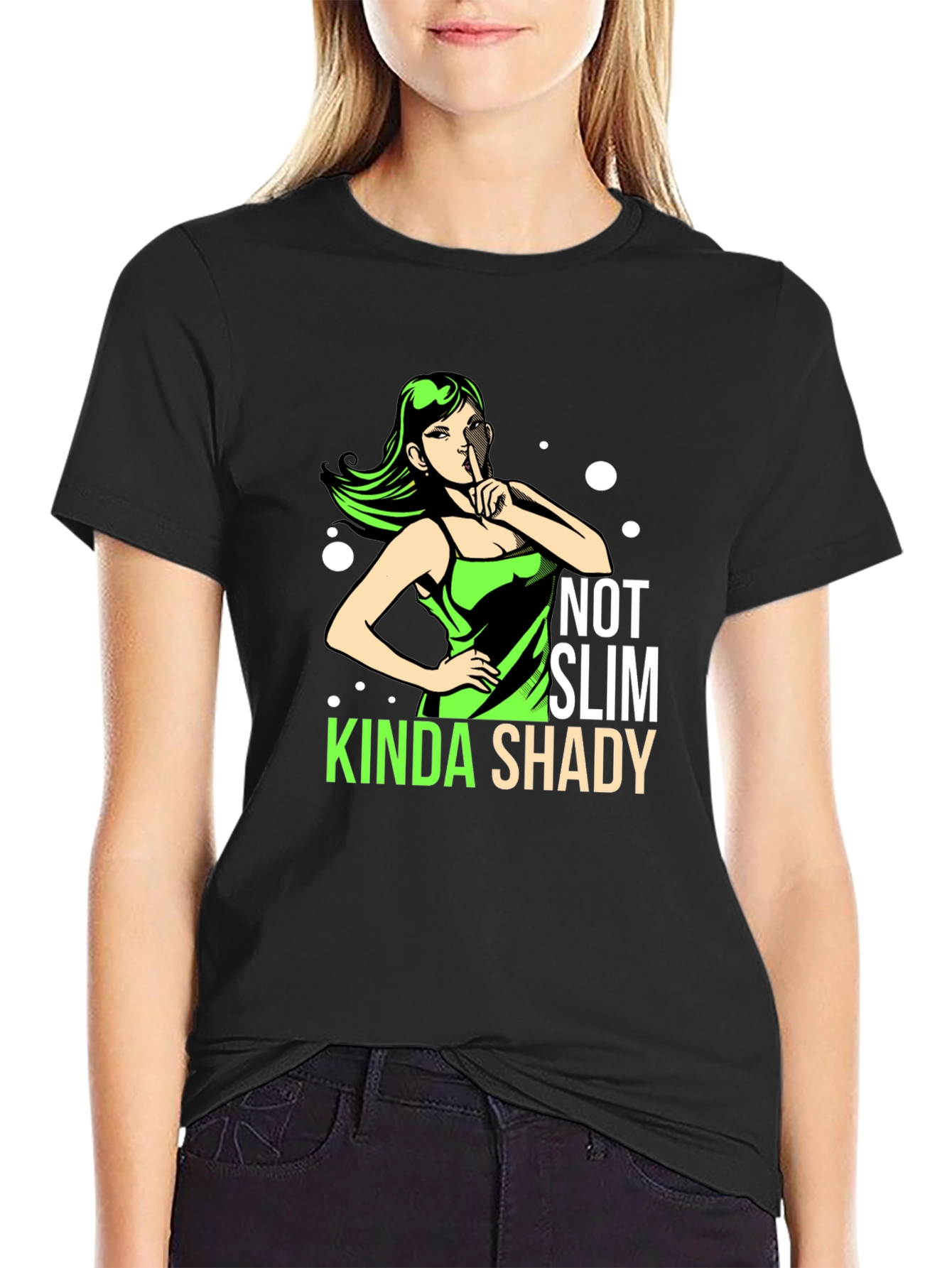 Kinda Shady Graphic T-Shirt - Black