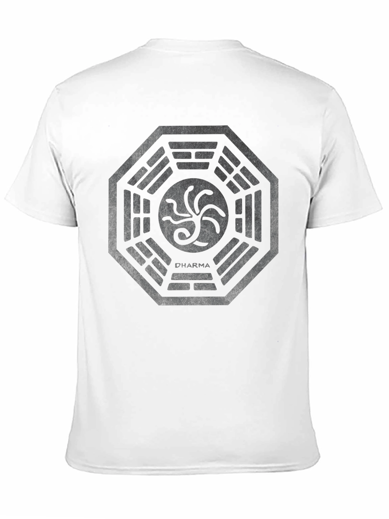 Mens Black Dharma Initiative Graphic T-Shirt