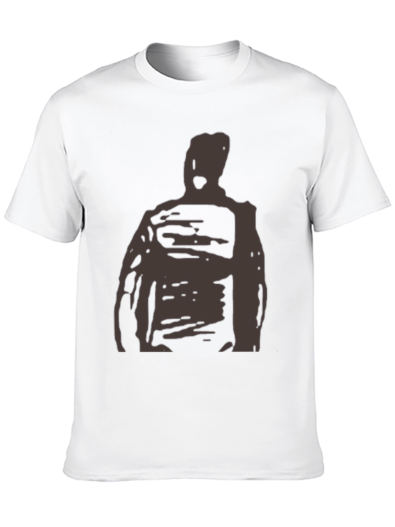 Abstract Figure Graphic T-Shirt - Black