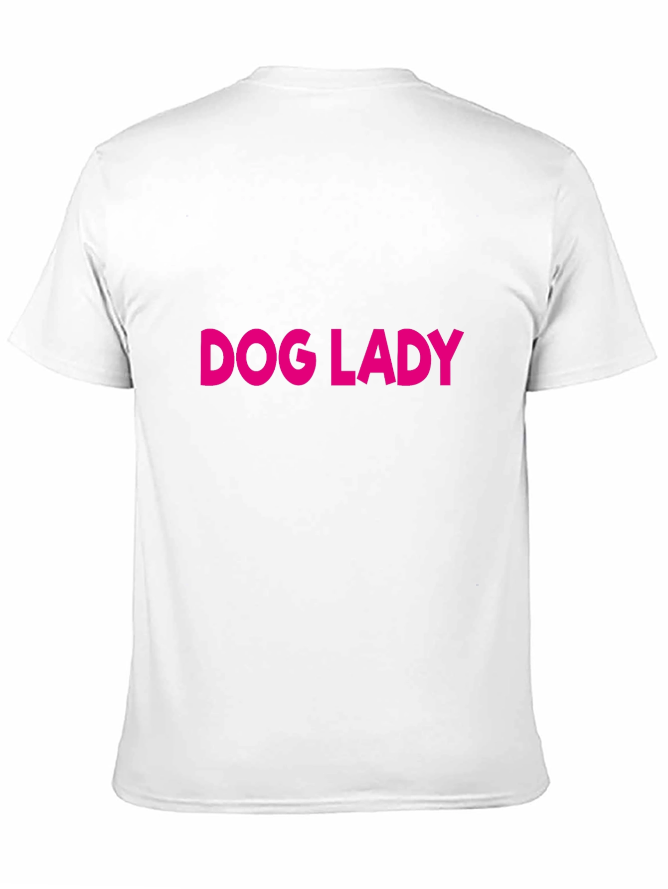 Dog Lady Graphic Tee - Black Cotton T-Shirt