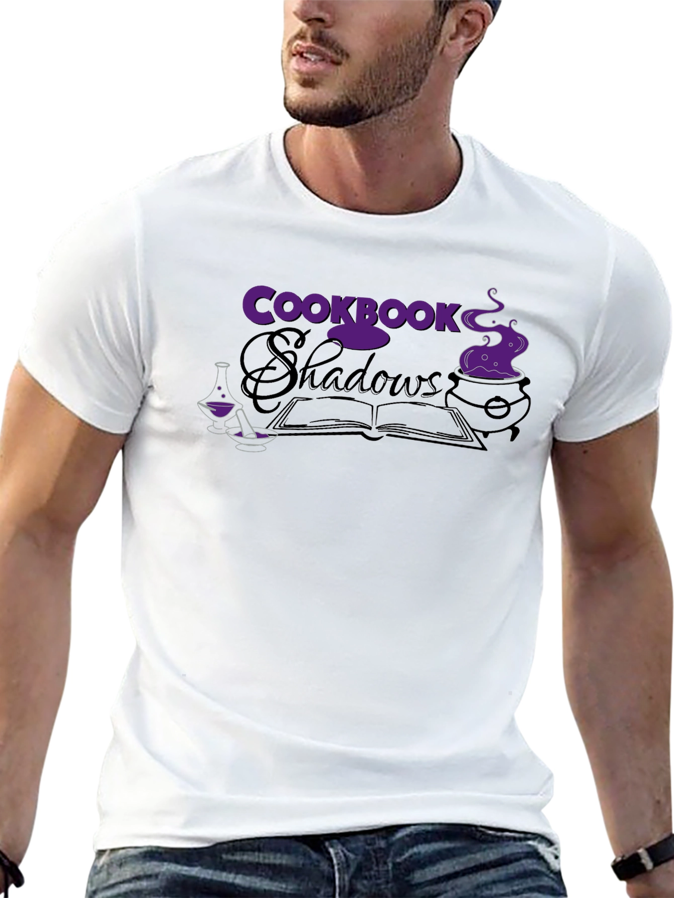Cookbook Shadows T-Shirt - Gothic Novelty Tee