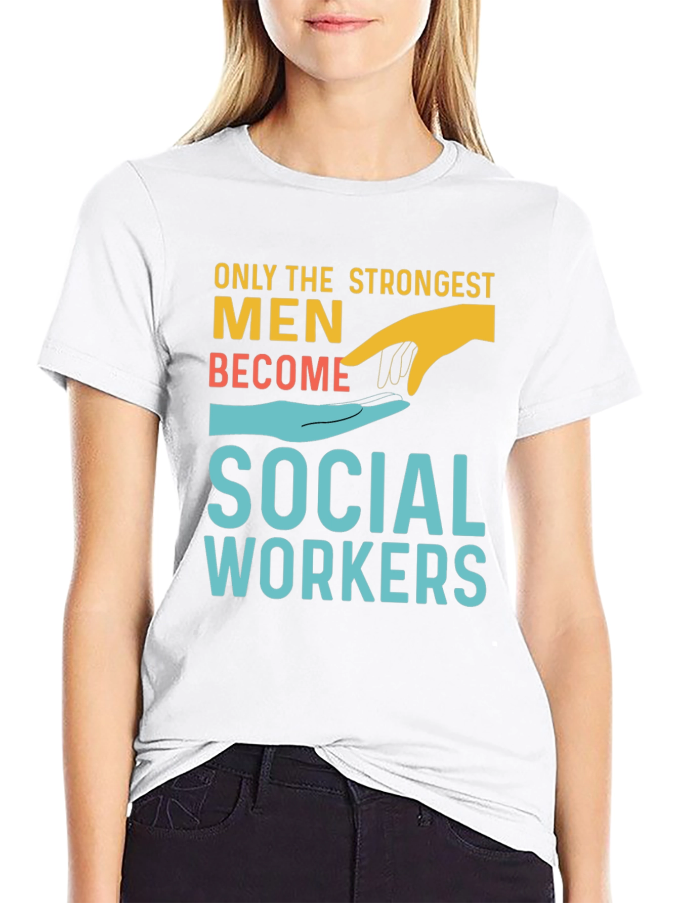 Strongest Men Social Workers T-Shirt