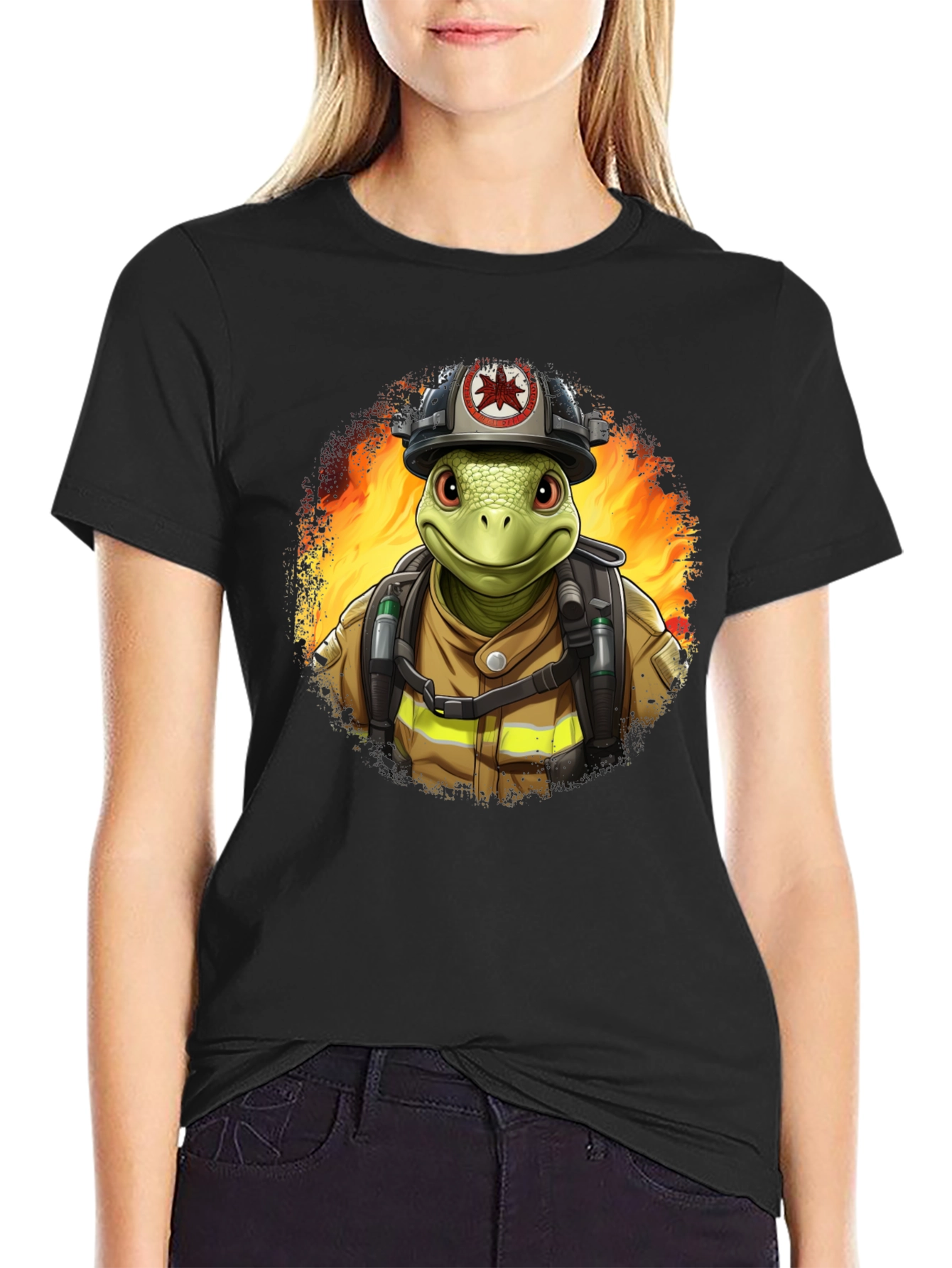 Turtle Firefighter T-Shirt