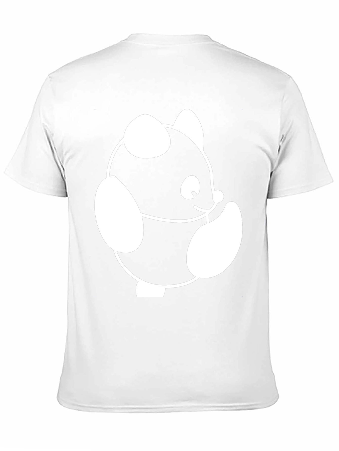 Cute Panda Graphic Black T-Shirt
