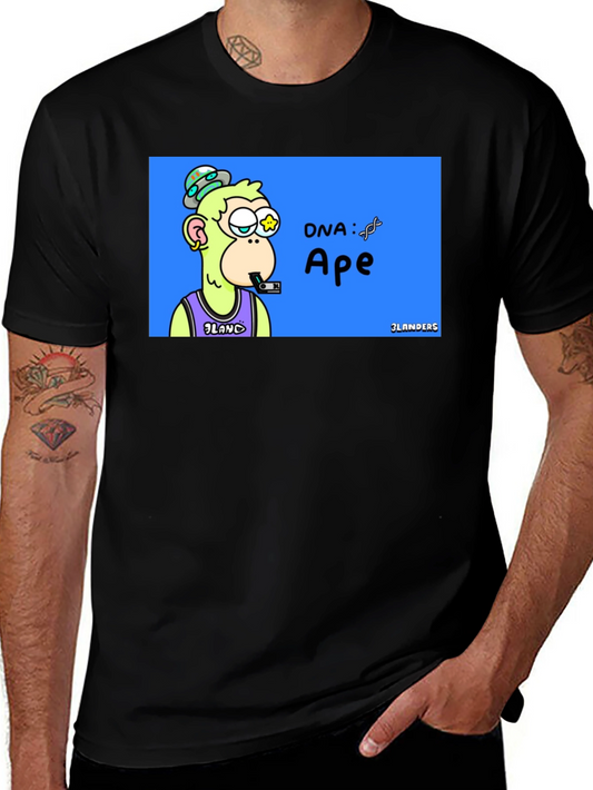 Ape DNA Graphic T-Shirt - Unique Design