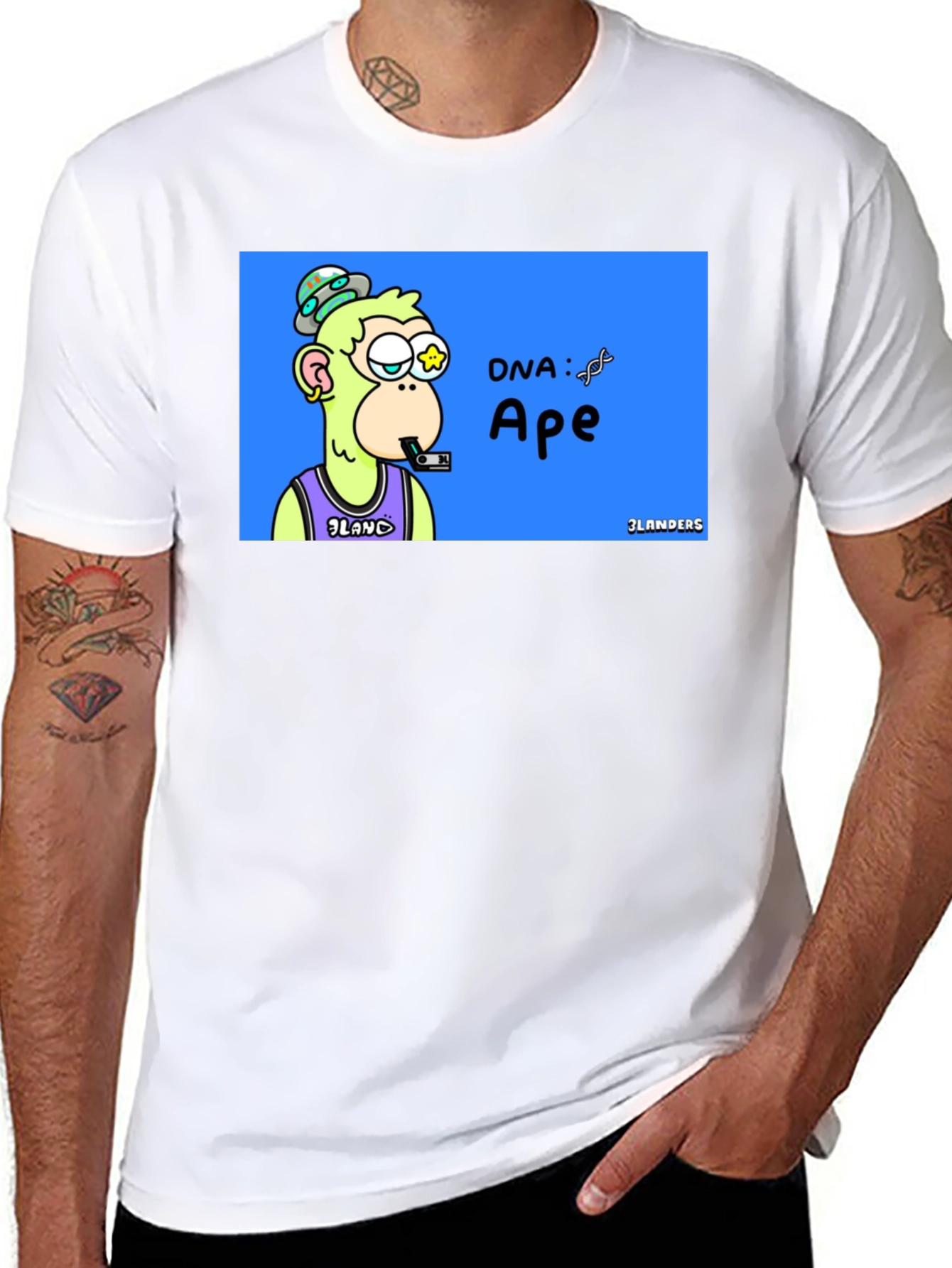 Ape DNA Graphic T-Shirt - Unique Design