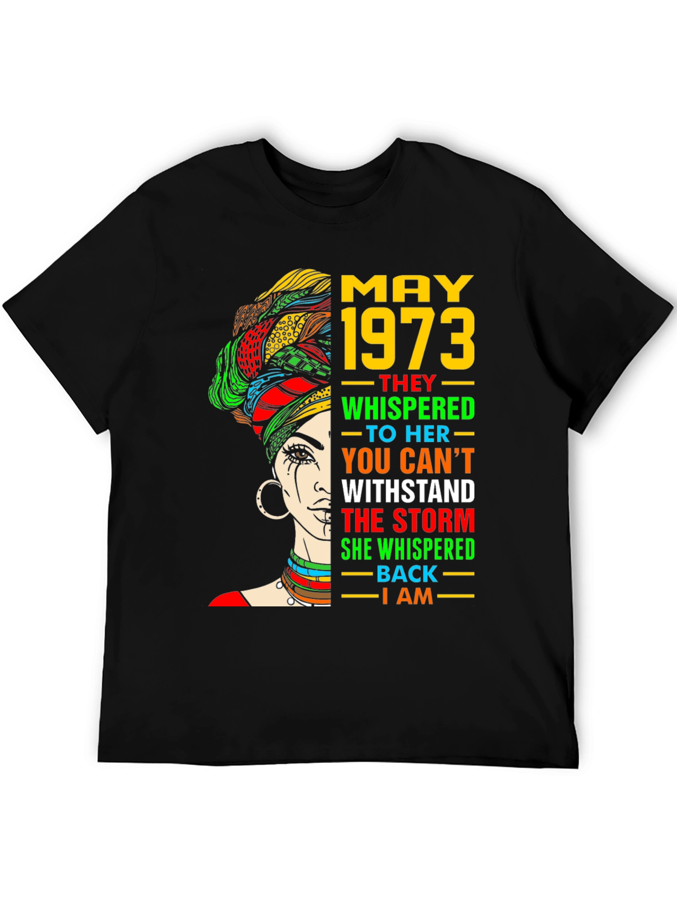 May 1973 Woman T-Shirt - Empowering Quote